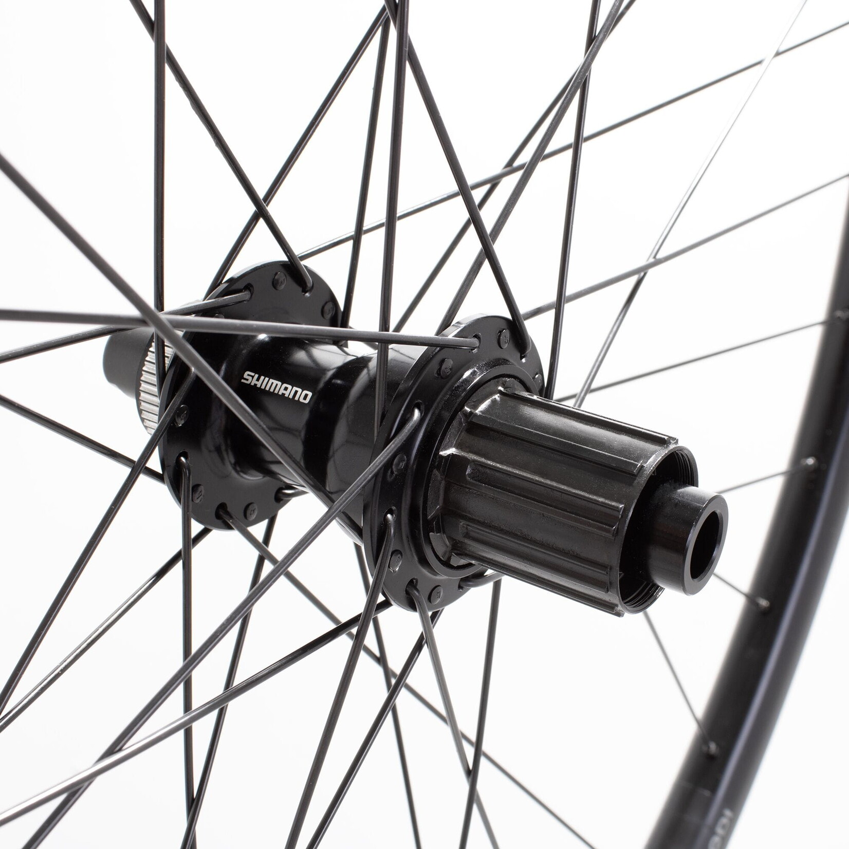 Shimano Gravel Rear Wheel Shimano TC500 CL Hub TA 142x12 700c Sniper 24 Rim black