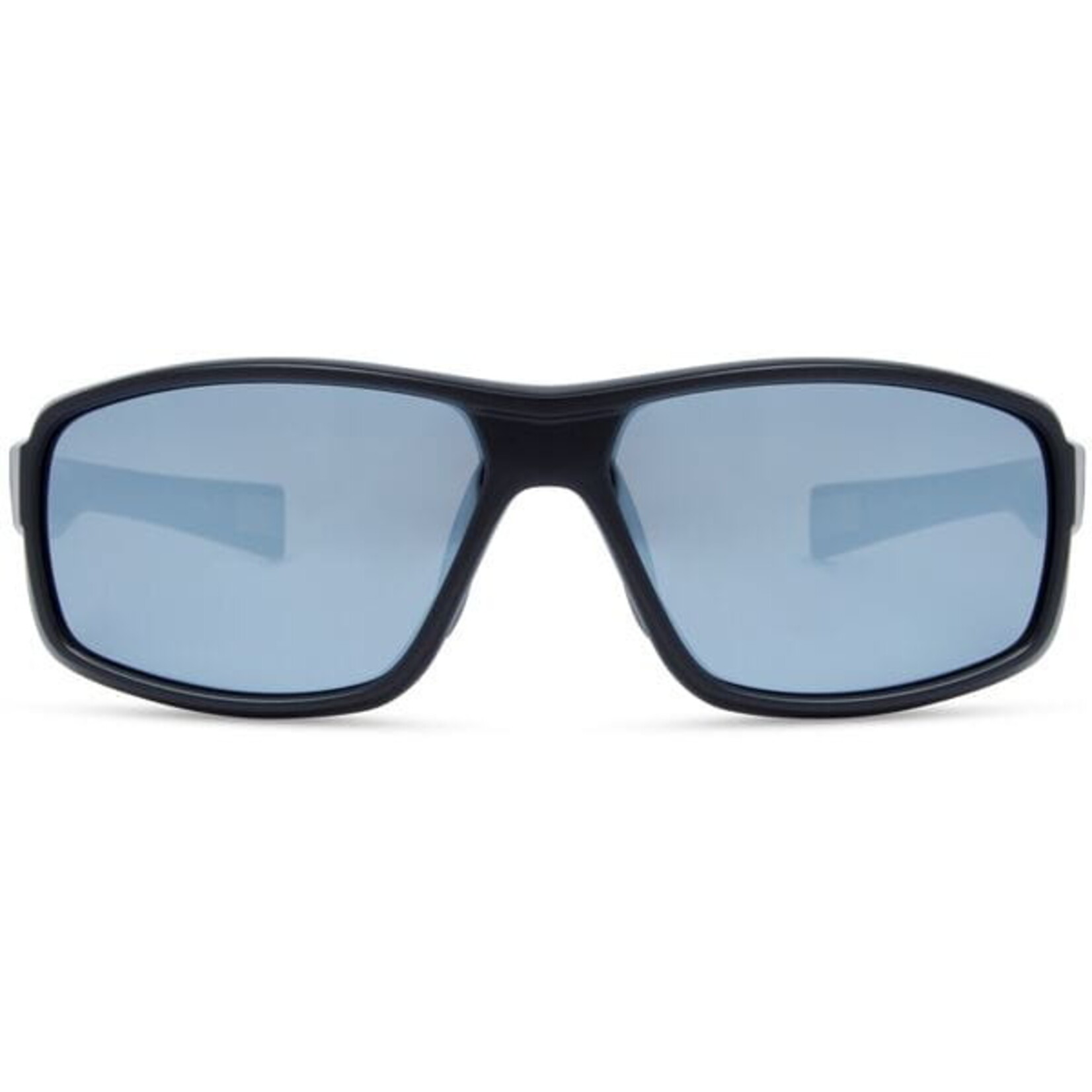 Madison Target Sunglasses - matt black / silver mirror