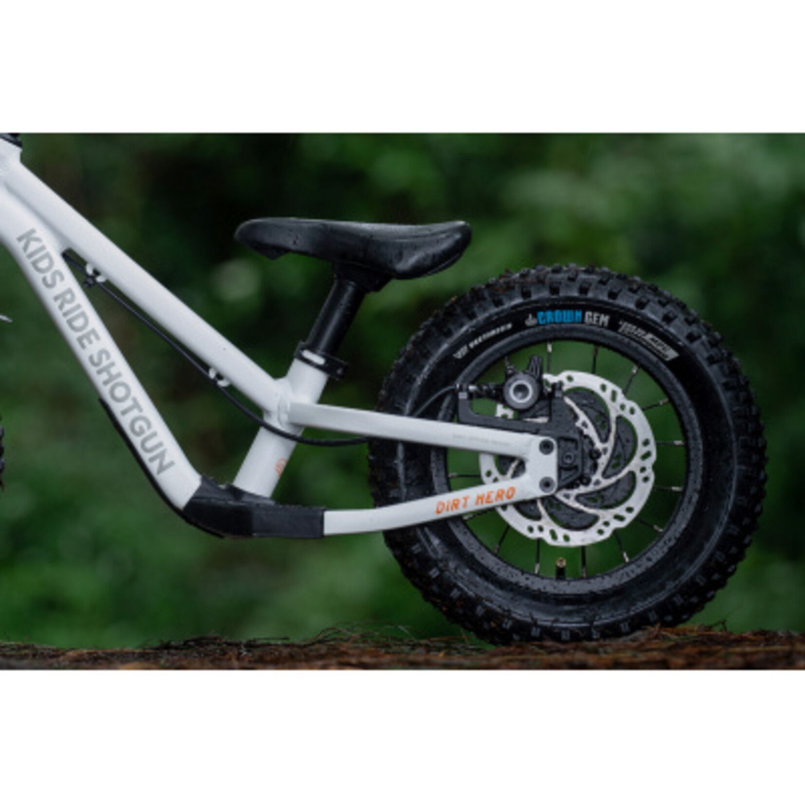 Shotgun Kids Ride Shotgun Dirt Hero 12" With Brake White / 12"