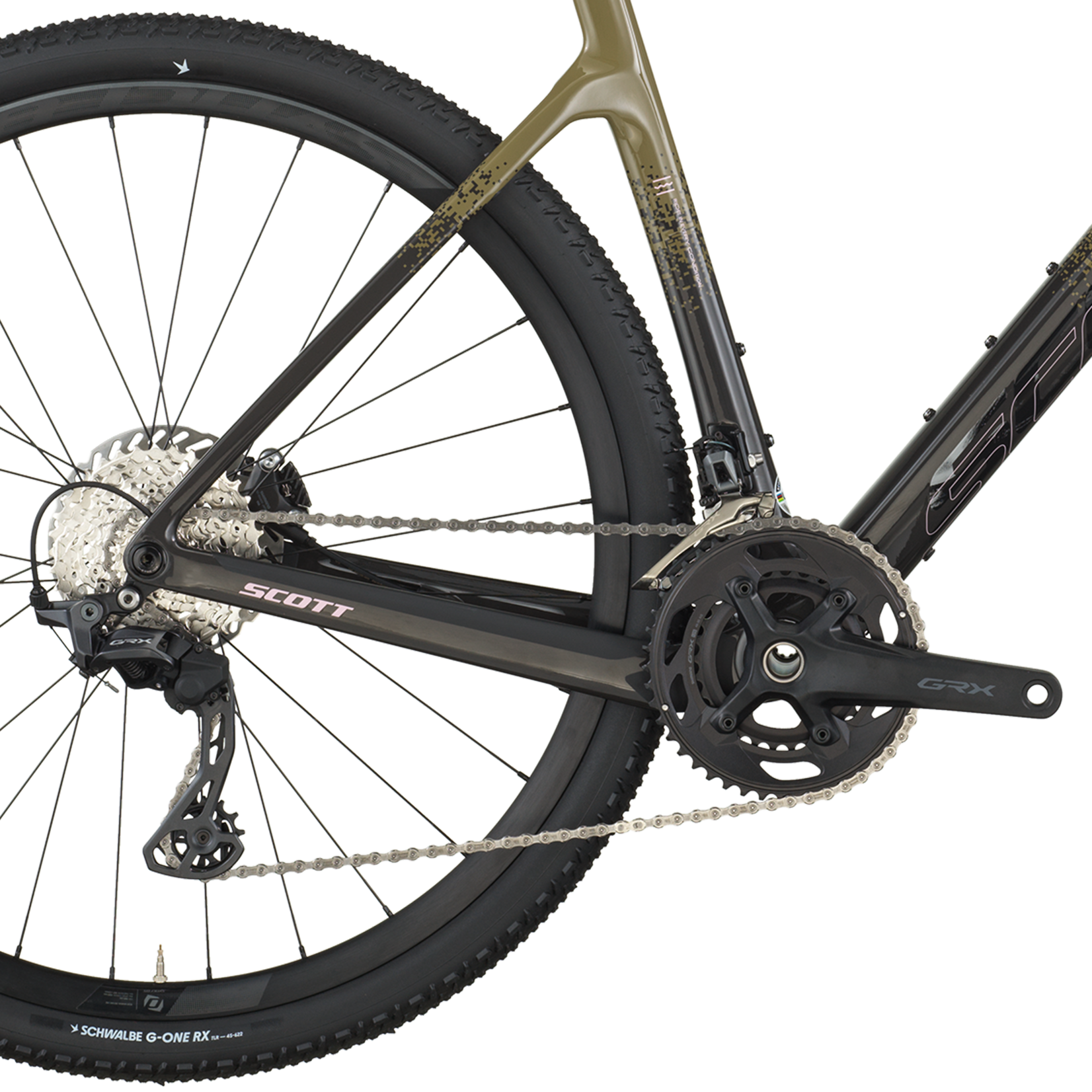 Scott 2026 Scott Addict Gravel 40 - KAKI GREEN/CARBON BLACK