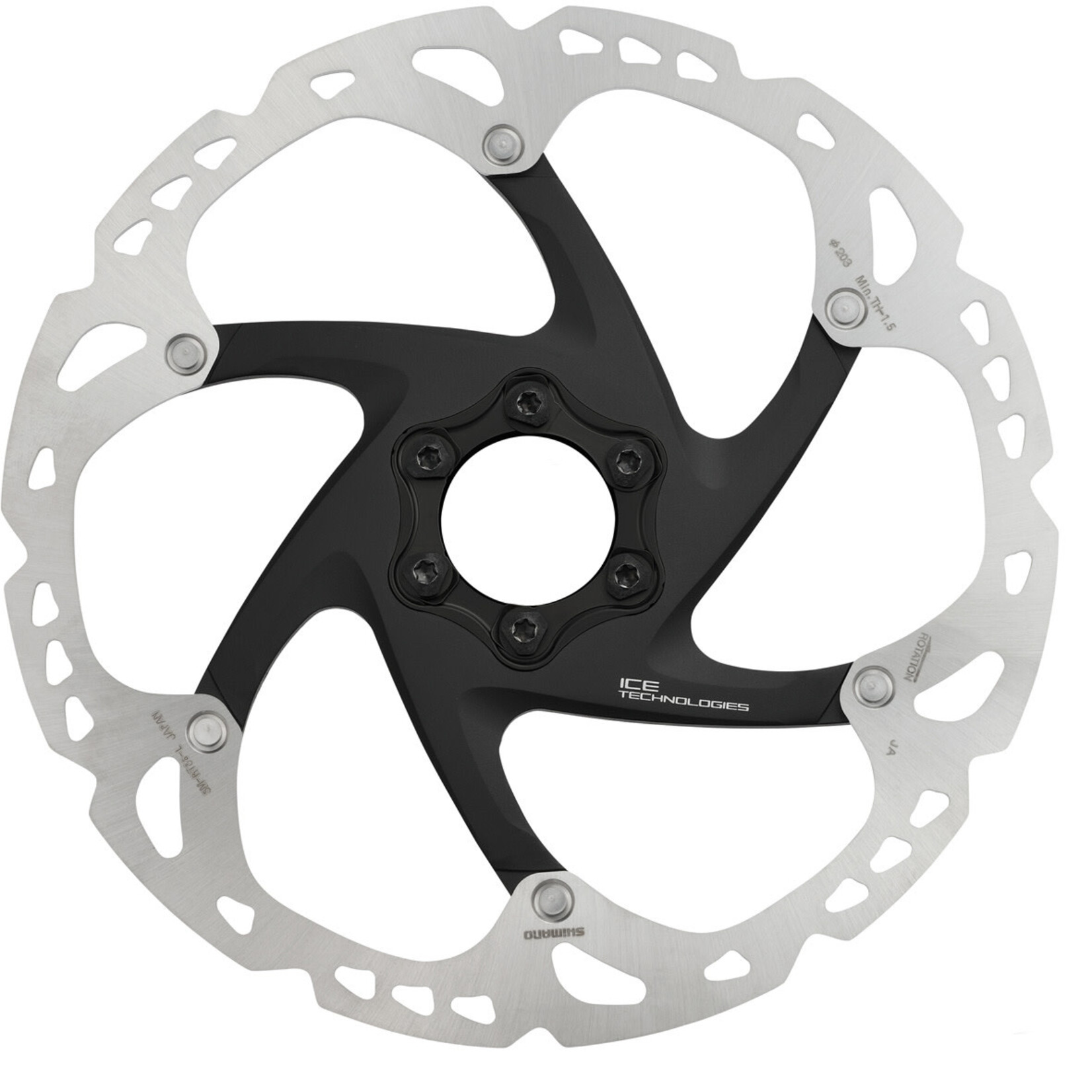 Shimano SM-RT86 XT Ice Tech 6-bolt disc rotor, 180 mm