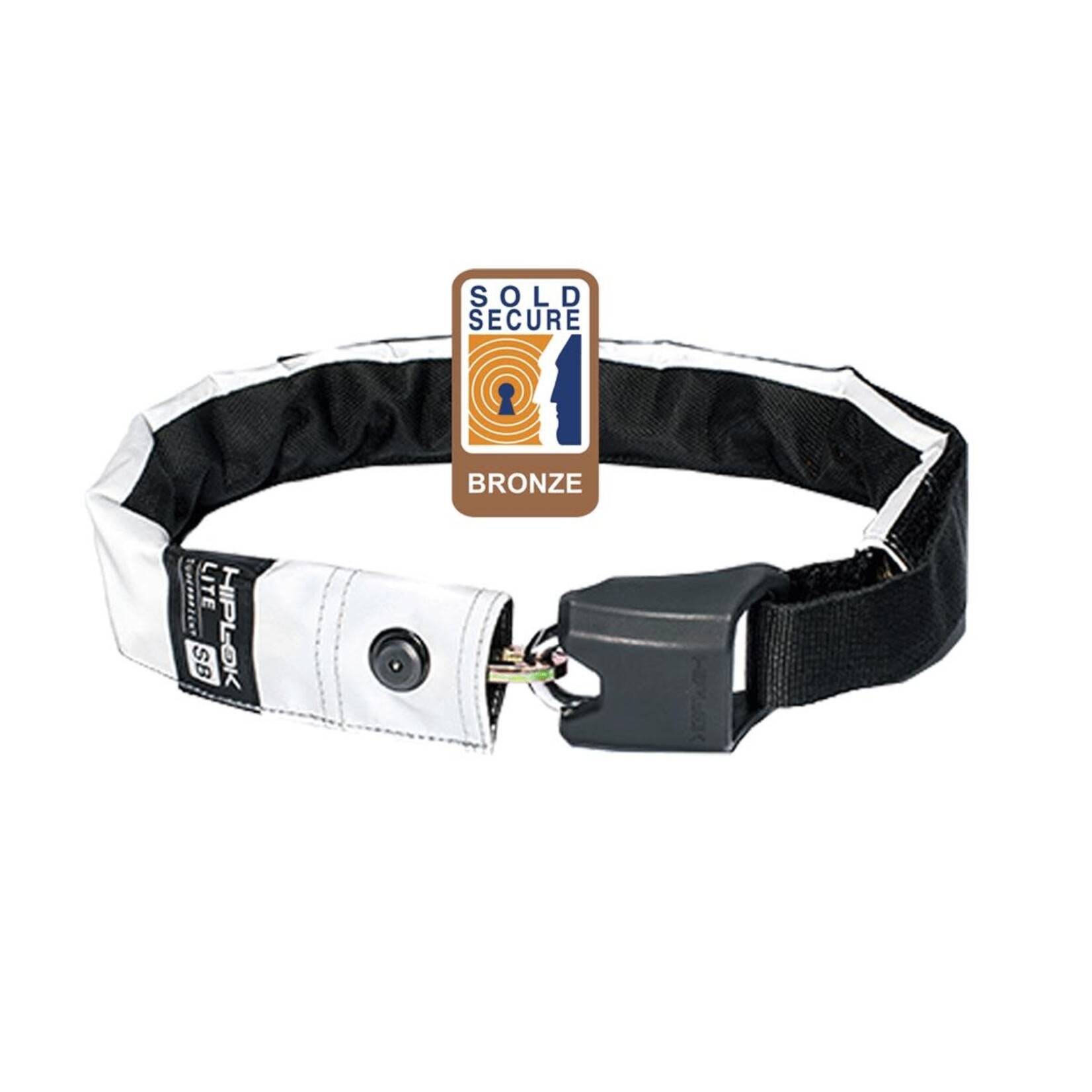 Hiplok Hiplok LITE Wearable Chain Lock 6mm x 75cm - waist 24-44 inches (Bronze Sold Secure) High Visibility