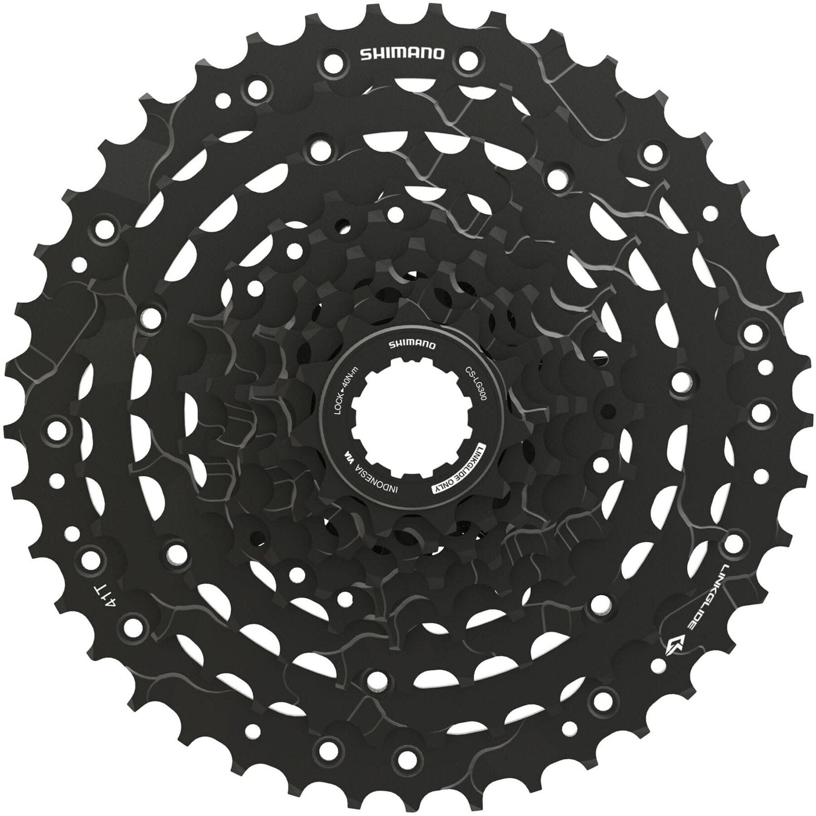 Shimano CUES CS-LG300-9 Link Glide cassette, 9-speed, 11 - 46T