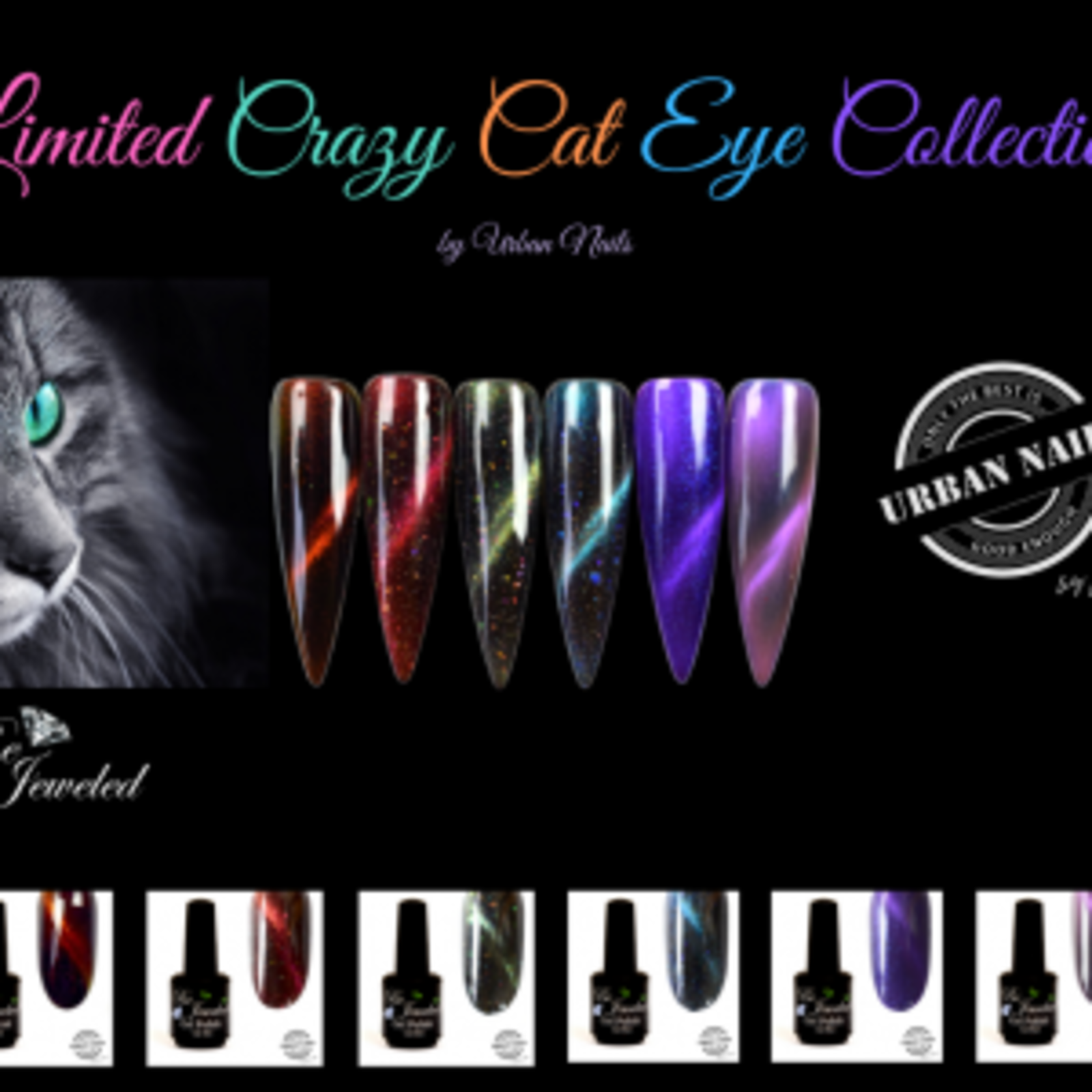 Urban nails Limited crazy cat eye collection