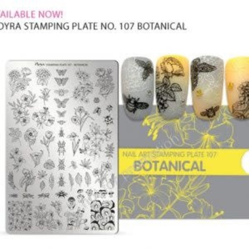 Nail art stamping plate 107