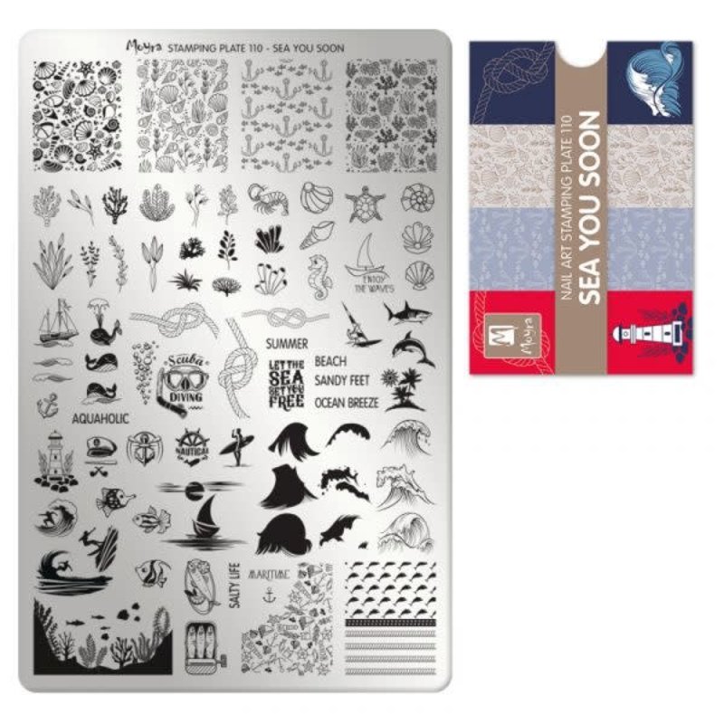 Nail art stamping plate 110