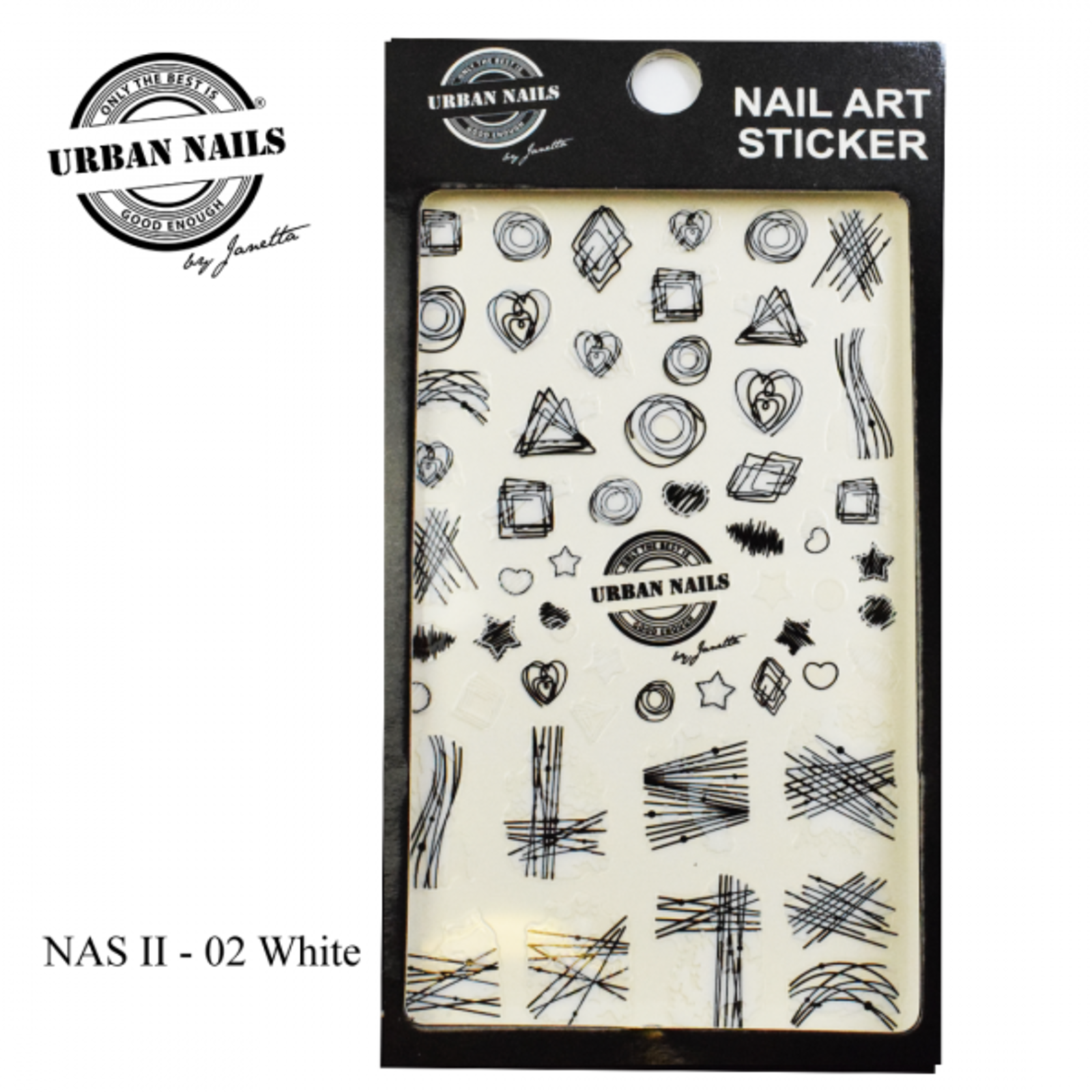 Urban nails Nailart Sticker 02 White