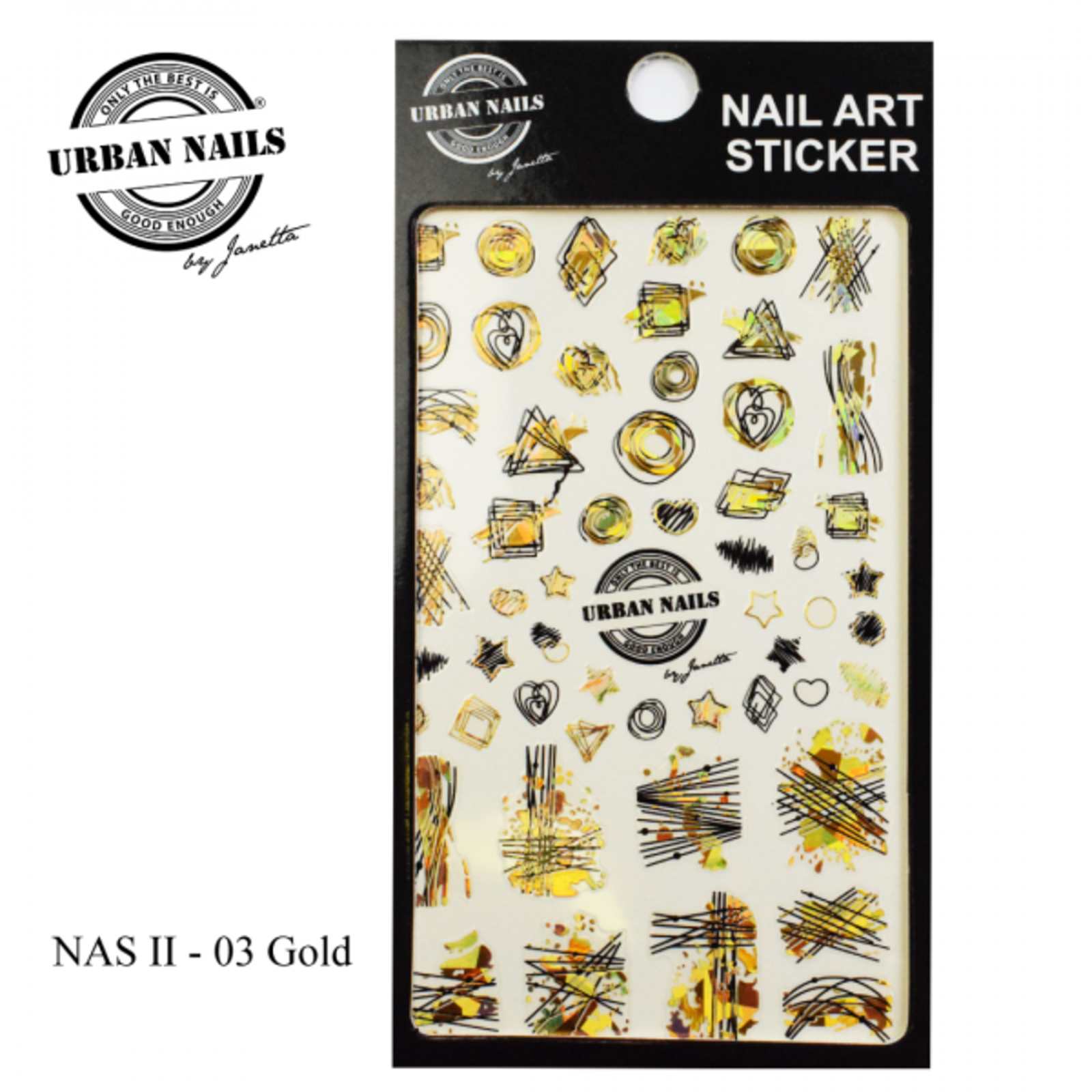 Urban nails Nailart Sticker 03 Gold