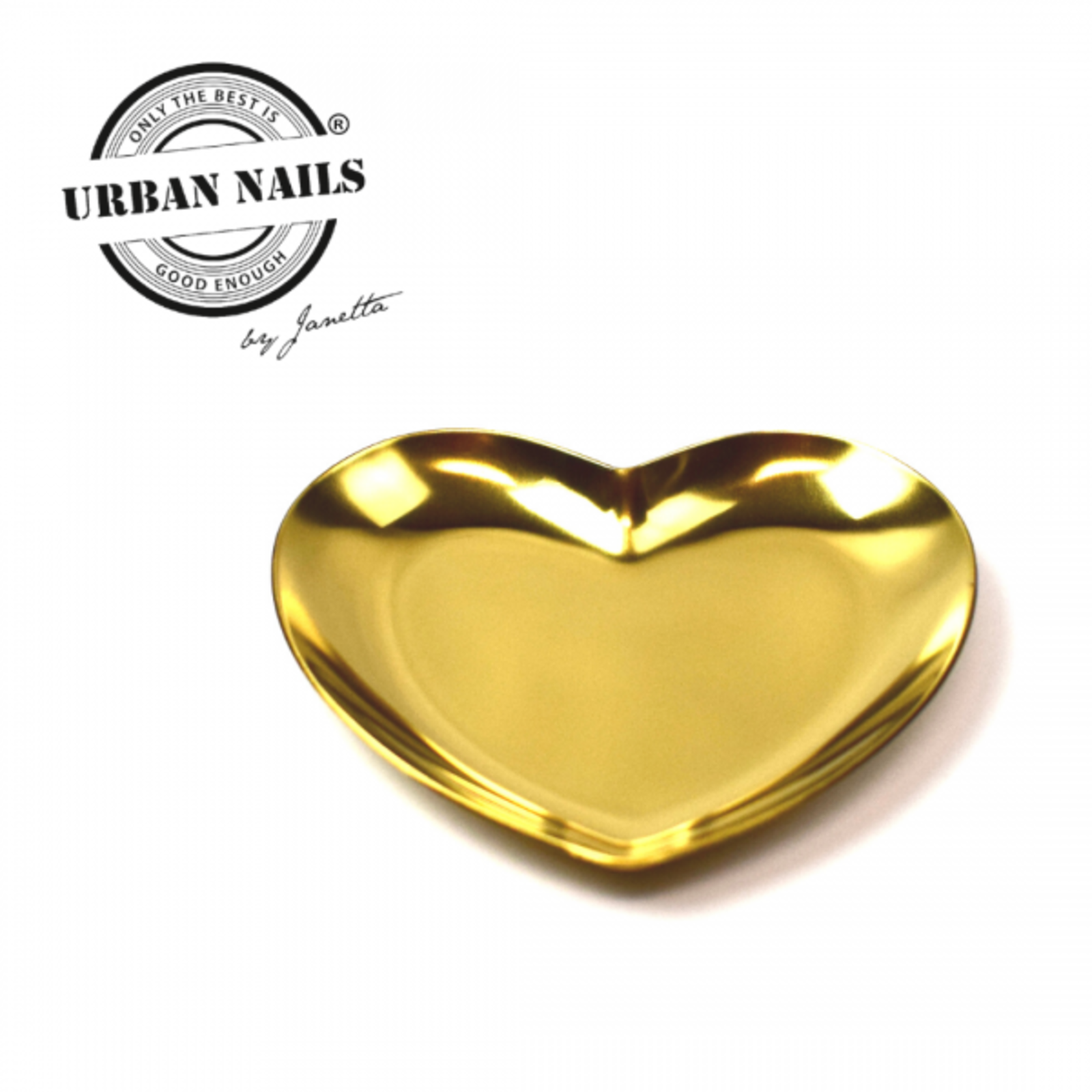 Urban nails Rhinestone heart gold