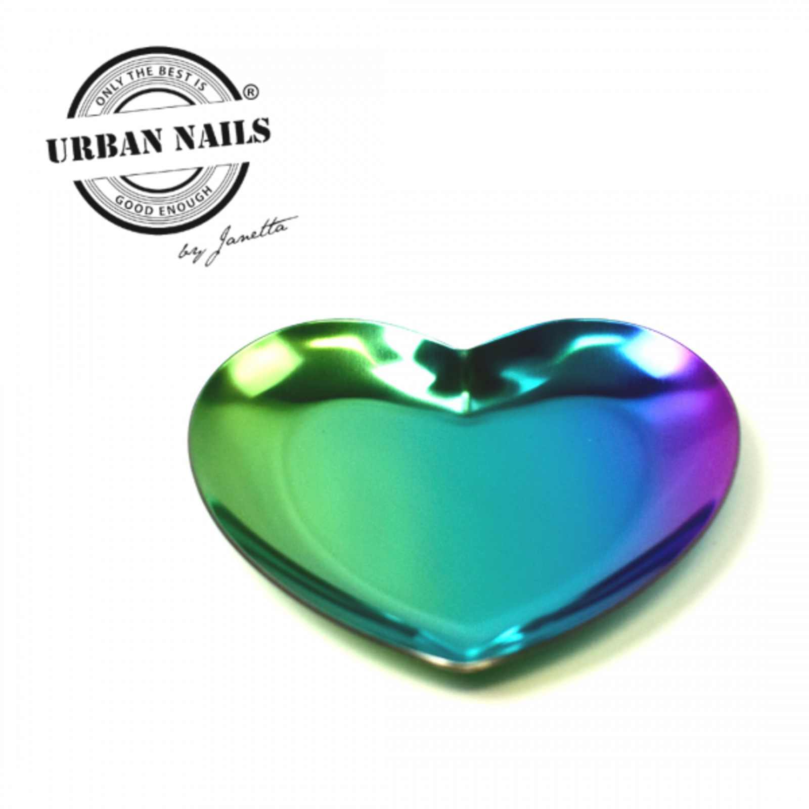 Urban nails Rhinestone heart rainbow