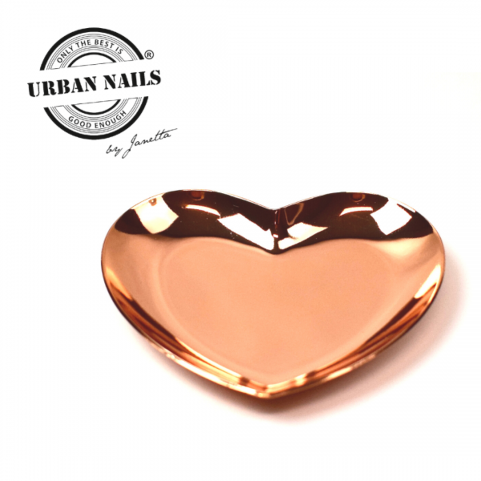 Urban nails Rhinestone heart rose gold