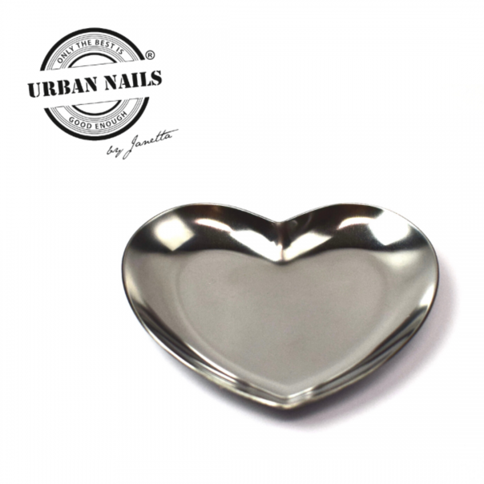 Urban nails Rhinestone heart silver