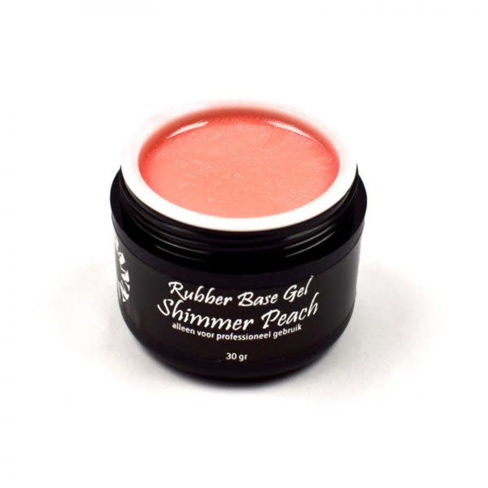 Urban nails Rubber Base Gel Shimmer Peach 50 Gr Pot