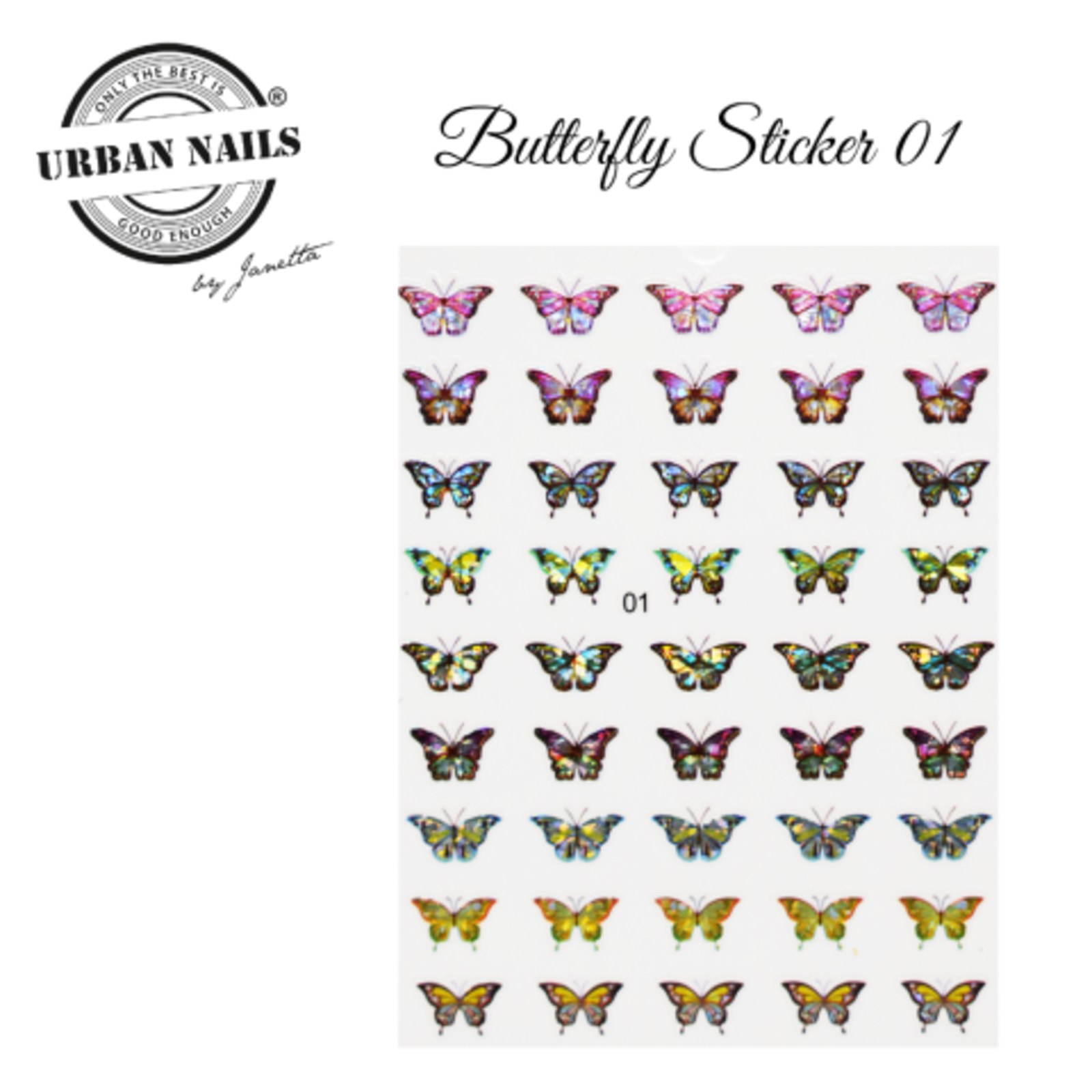 Urban nails Butterfly Sticker 01