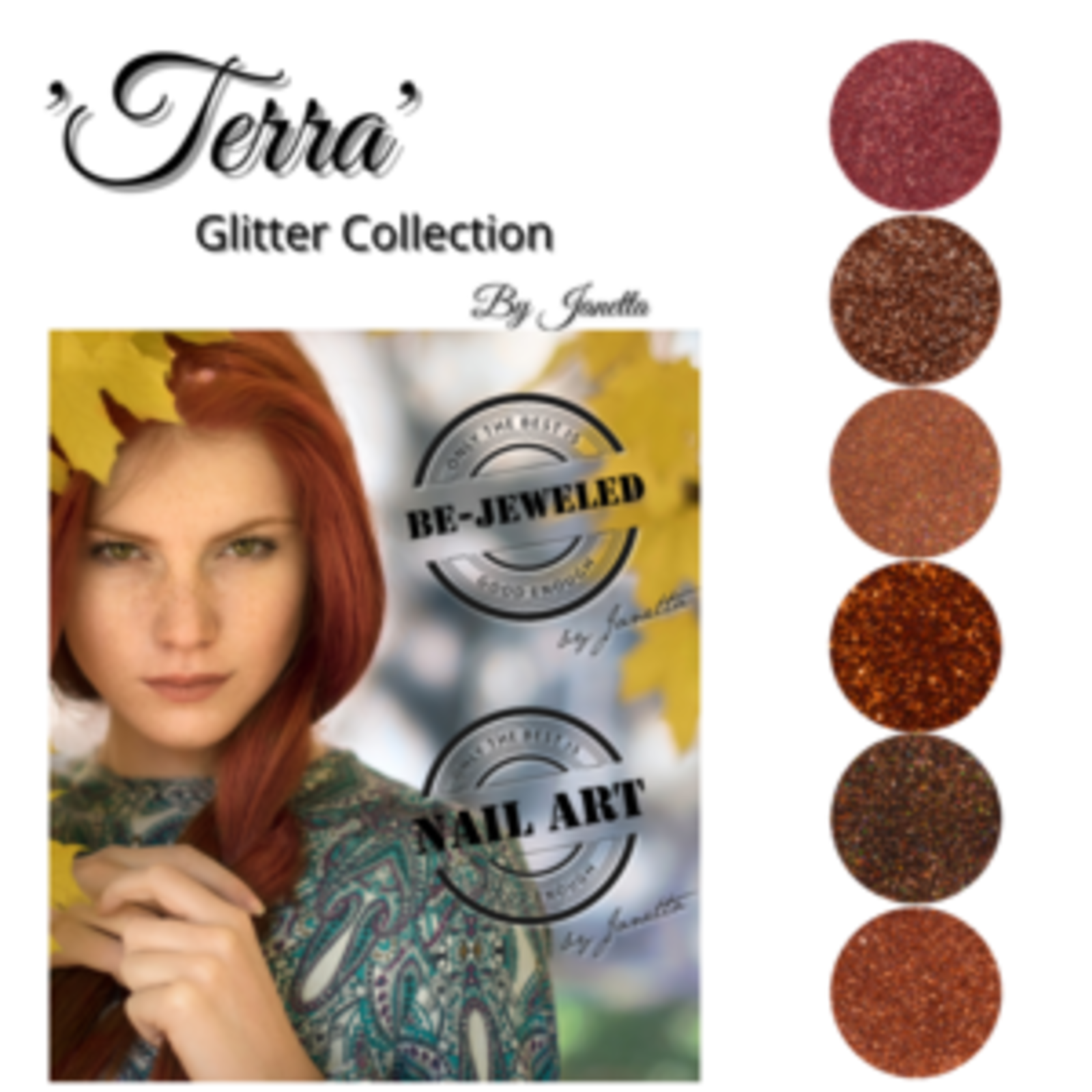 Urban nails Terra glitter collection by Janetta