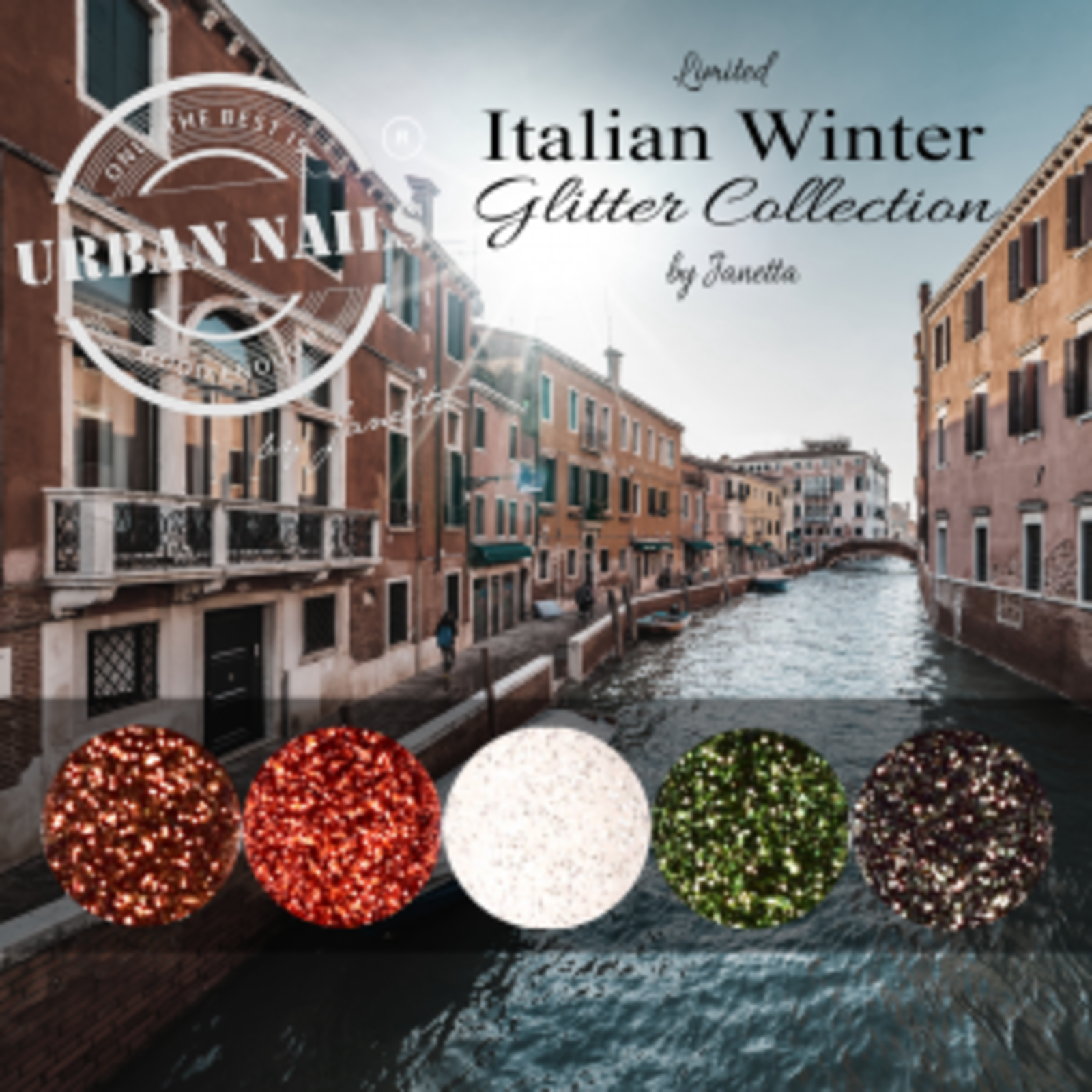 Urban nails Limited Italian winter glitter collection