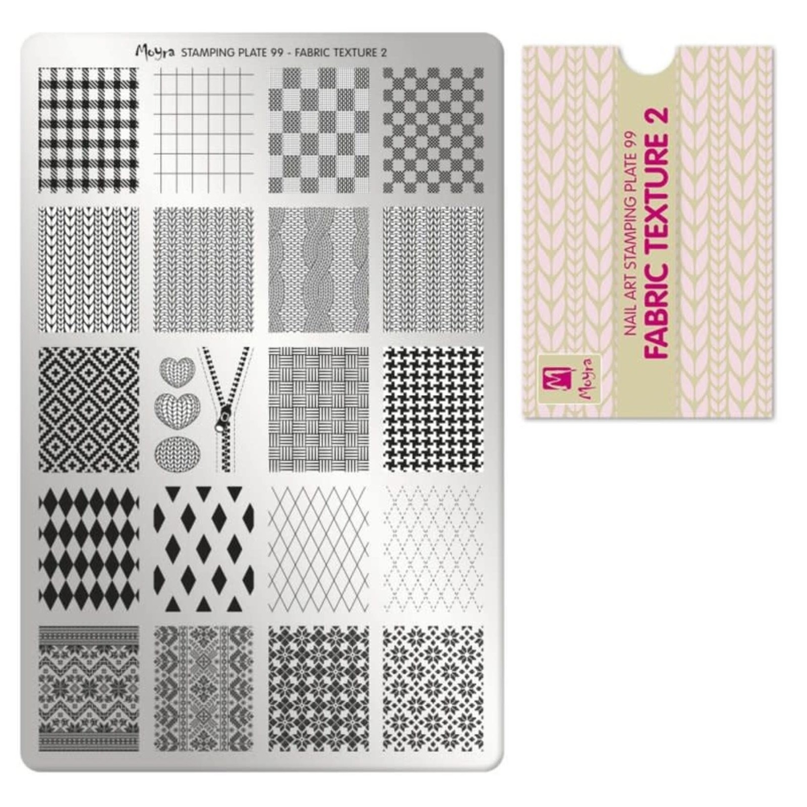 Moyra Moyra stampingplate 99 fabric texture 2