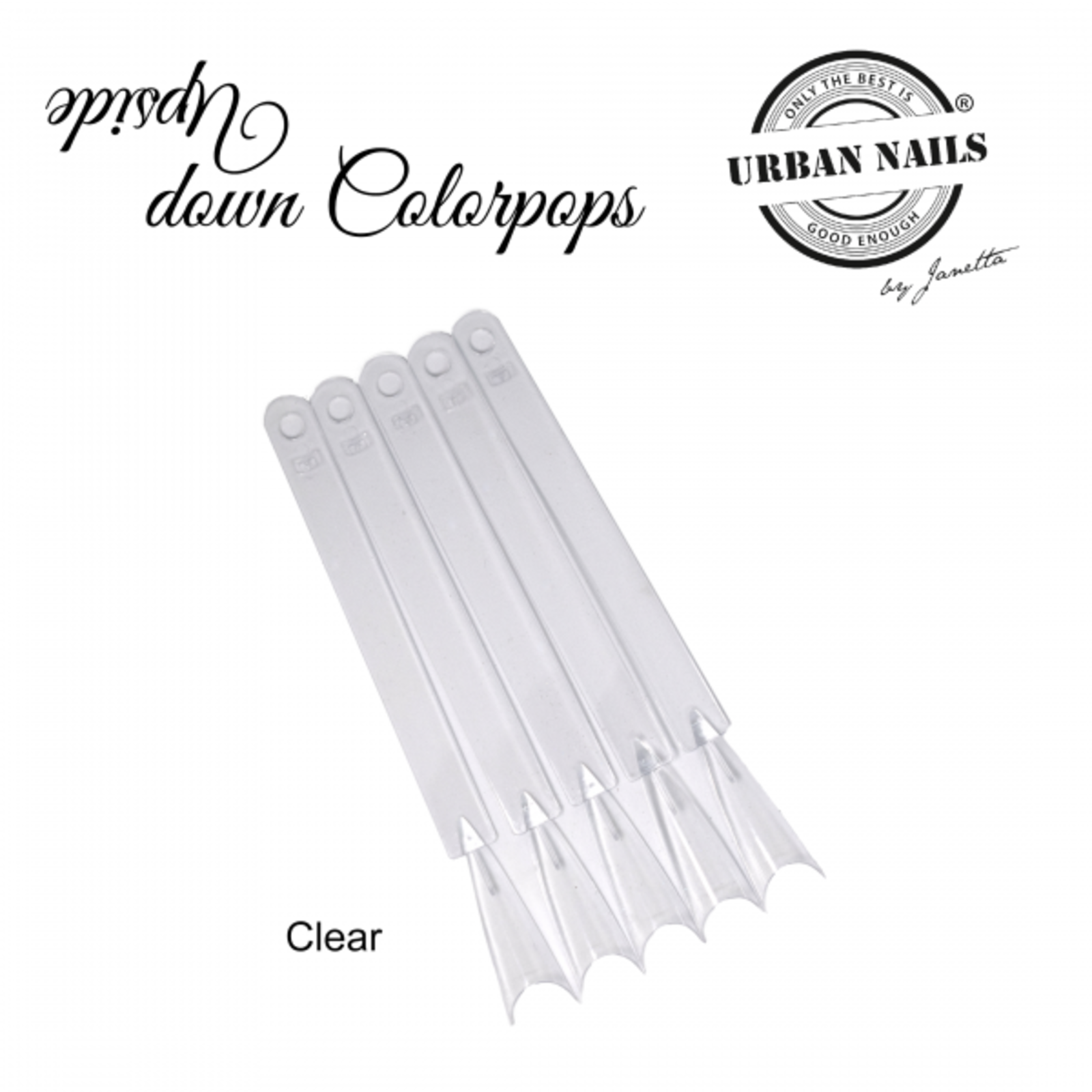 Urban nails Color Pops Upside Down Clear 50 st + Ring