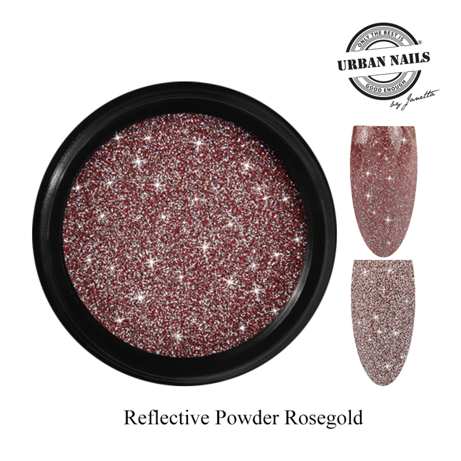 Urban nails Reflective Powder Rosegold 2 gr