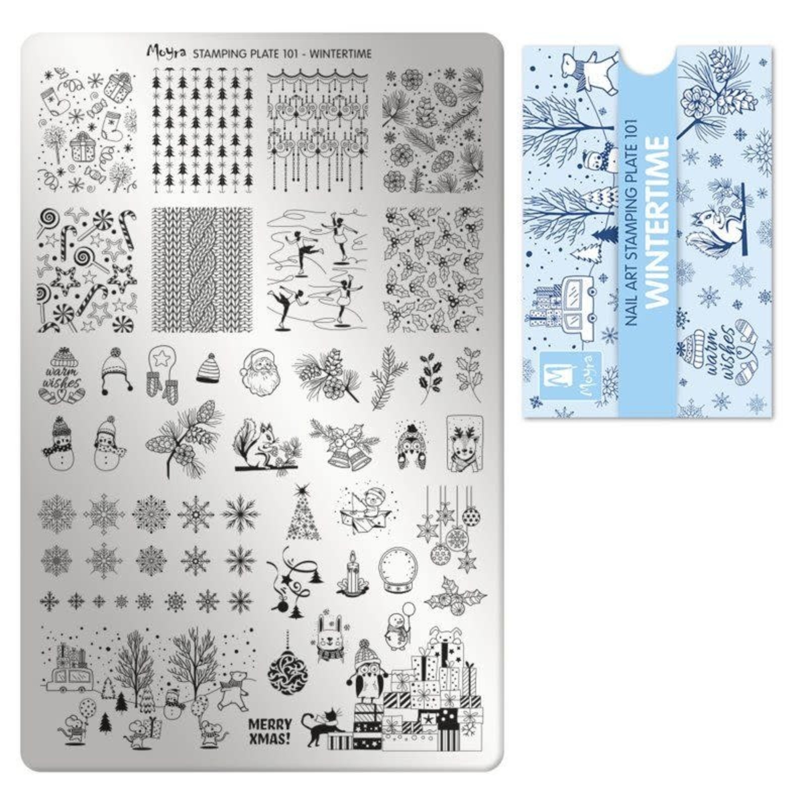 Moyra stamping plate 101 Wintertime