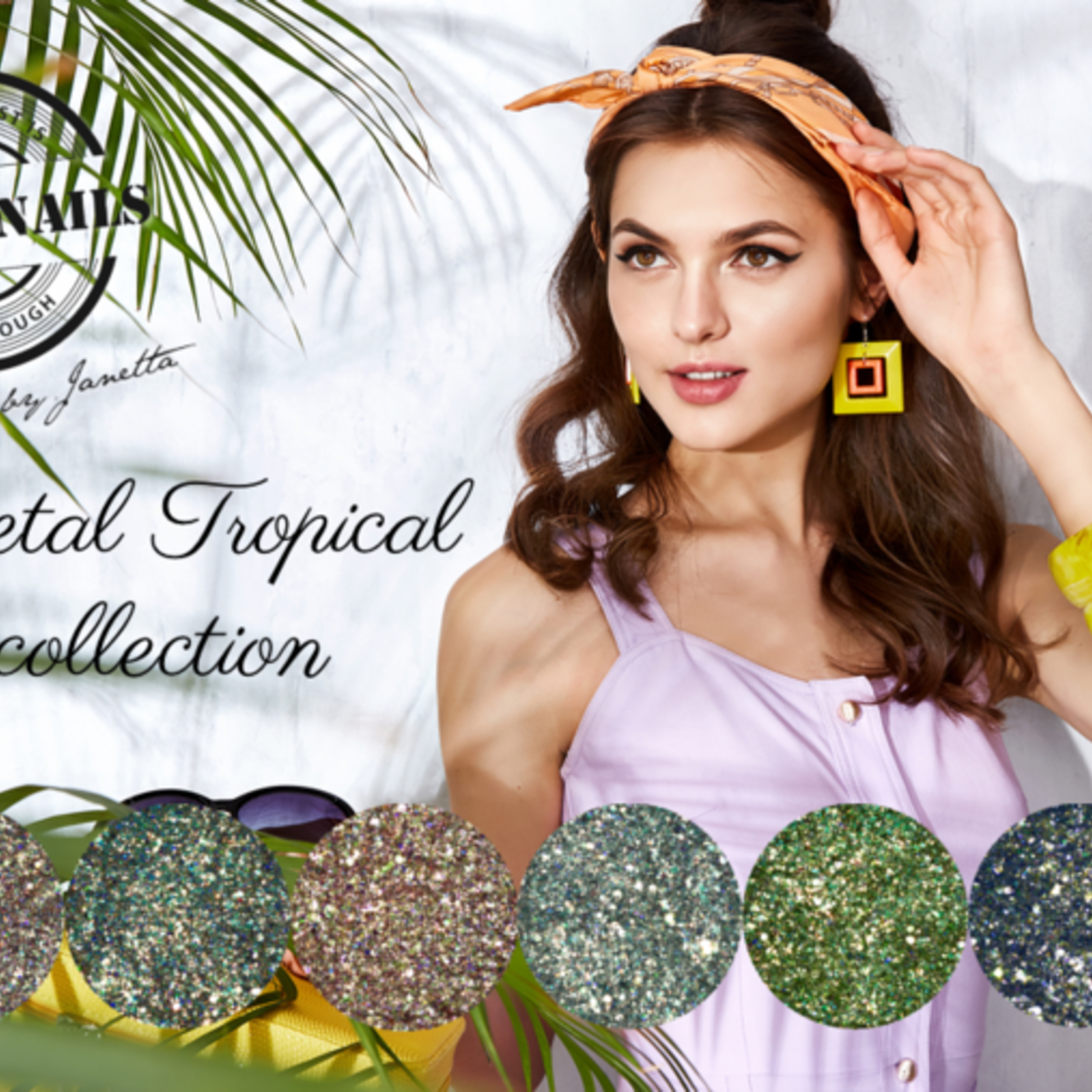 Urban nails Metal tropical glitter collection