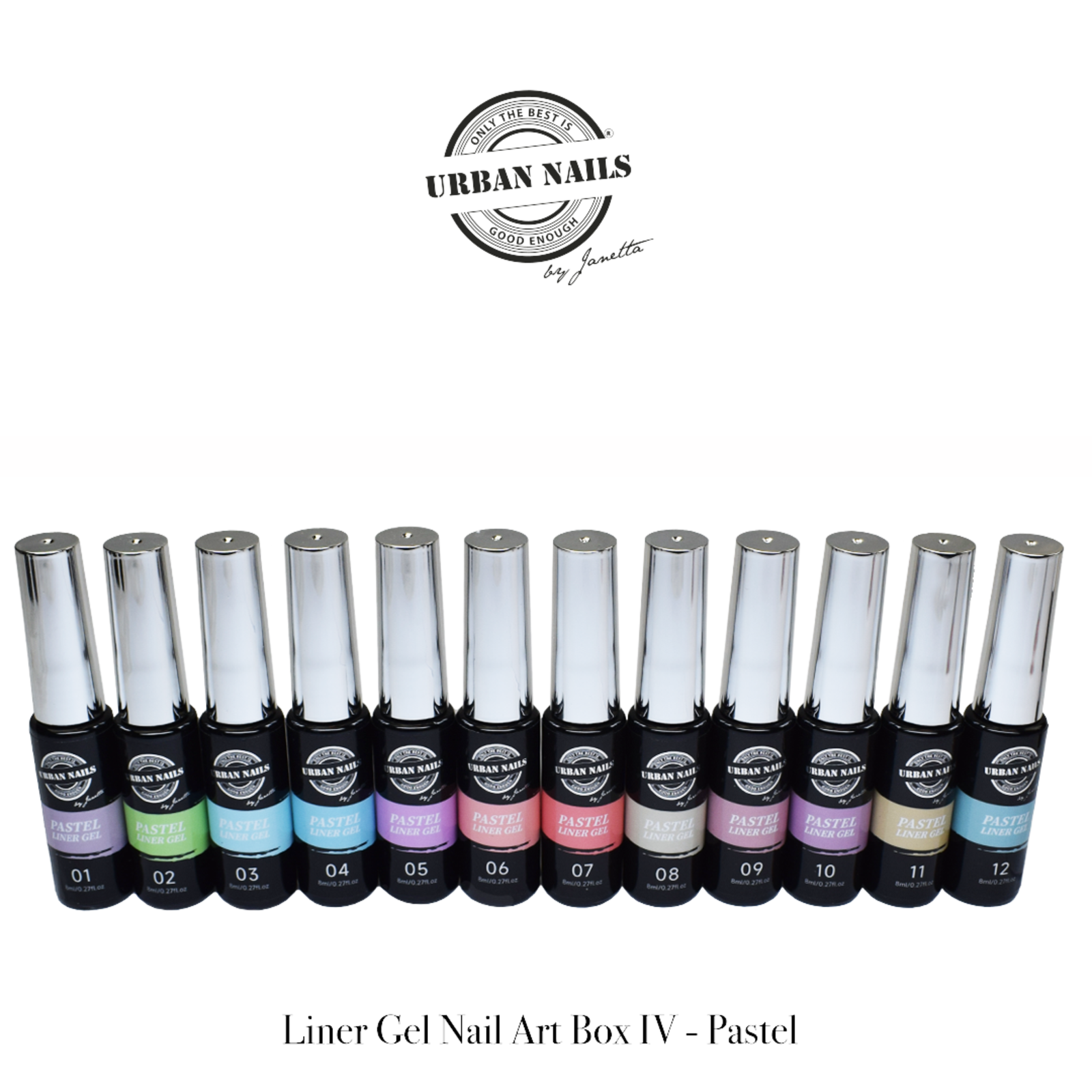 Urban nails Liner Gel Nail Art Box 4 Pastel