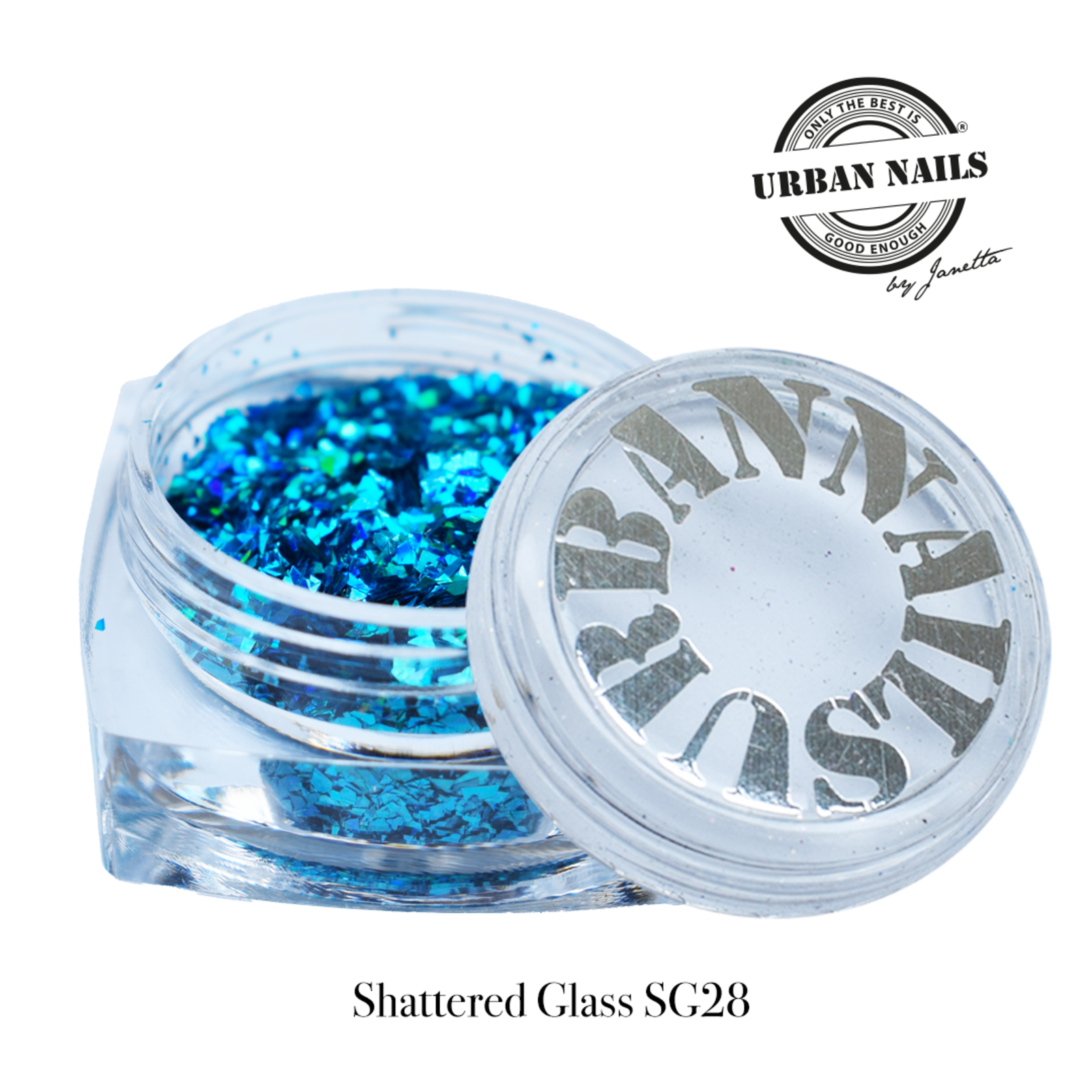 Urban nails Shattered Glass SG28 hologram blauw