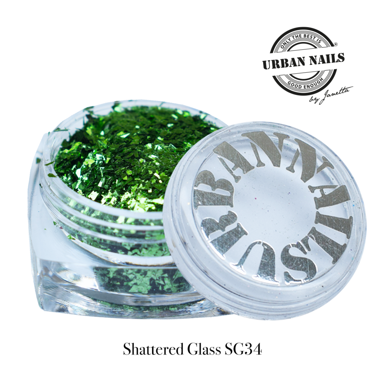 Urban nails Shattered Glass SG34 hologram groen