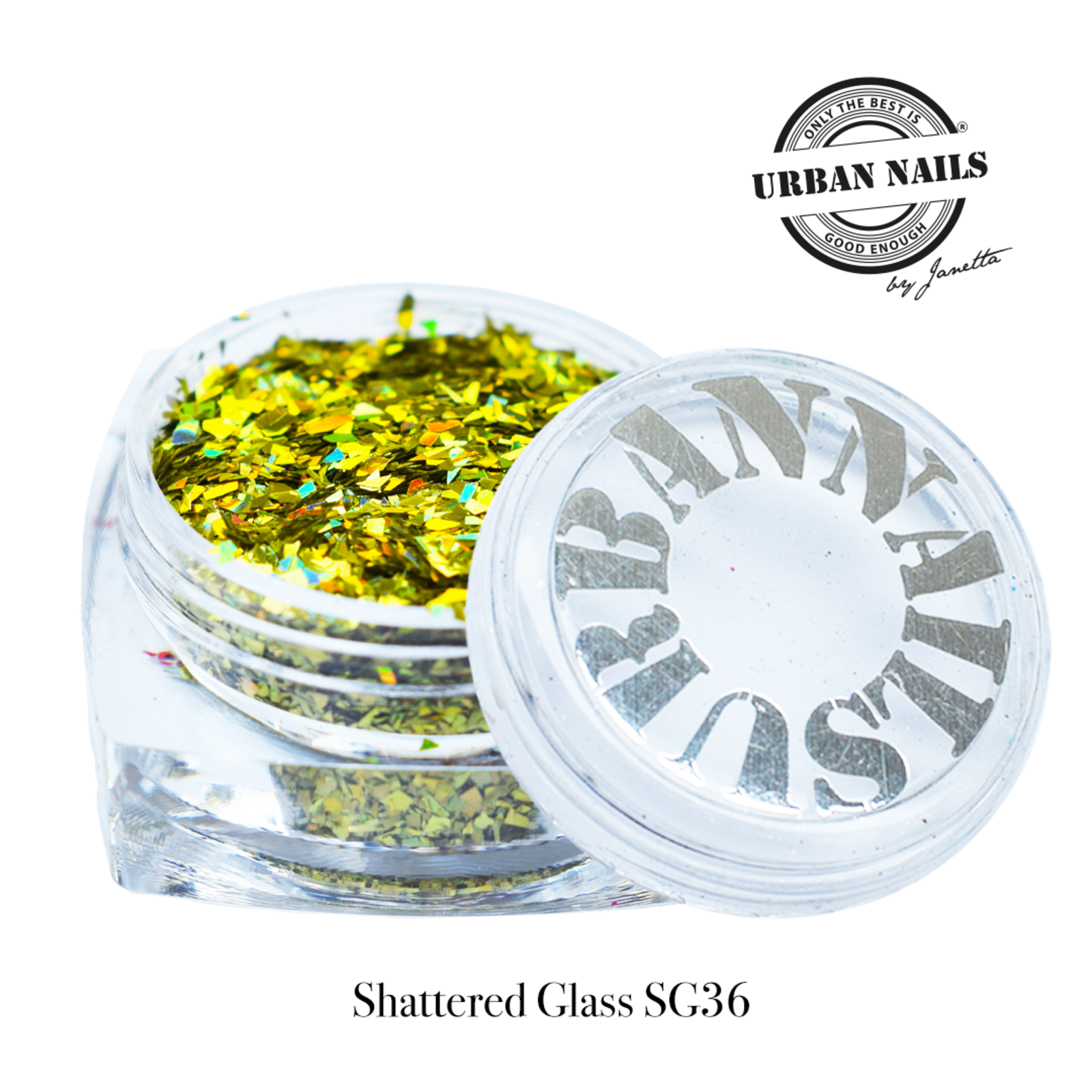 Urban nails Shattered Glass SG36 holo pistache groen