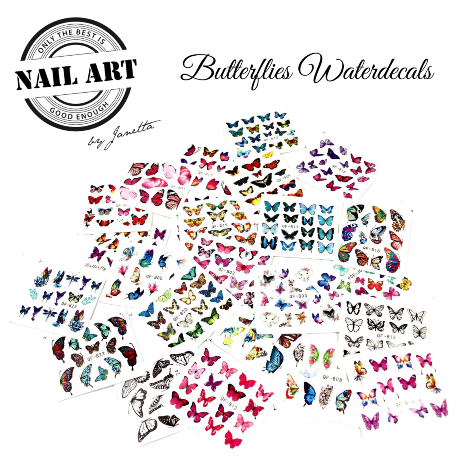 Urban nails Butterfly Waterdecals