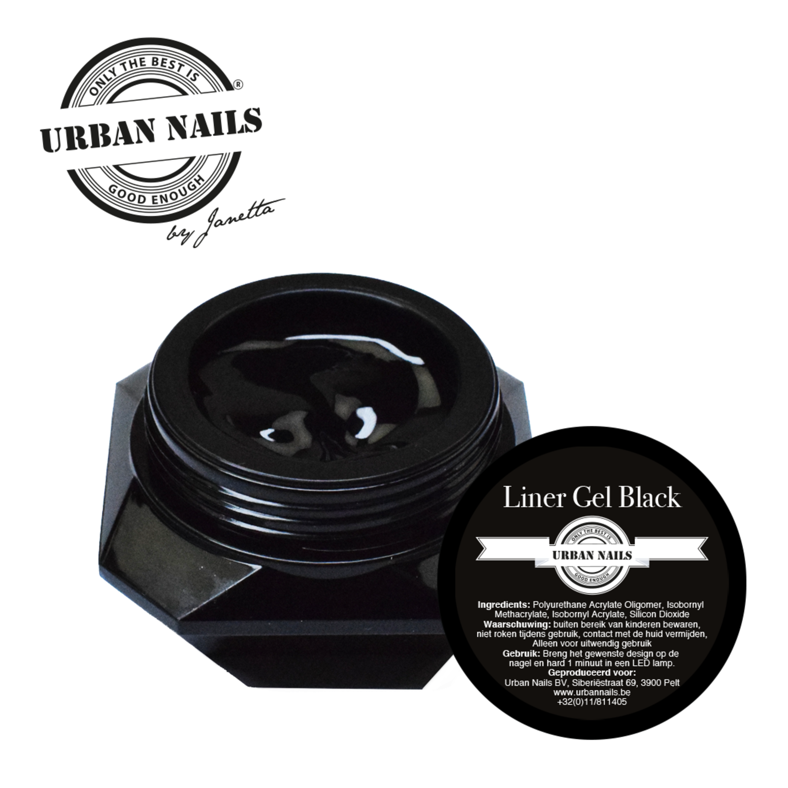 Urban nails Liner Gel Zwart