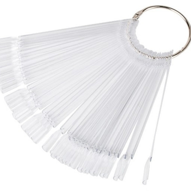 Color pops aan ring 20 stuks Clear