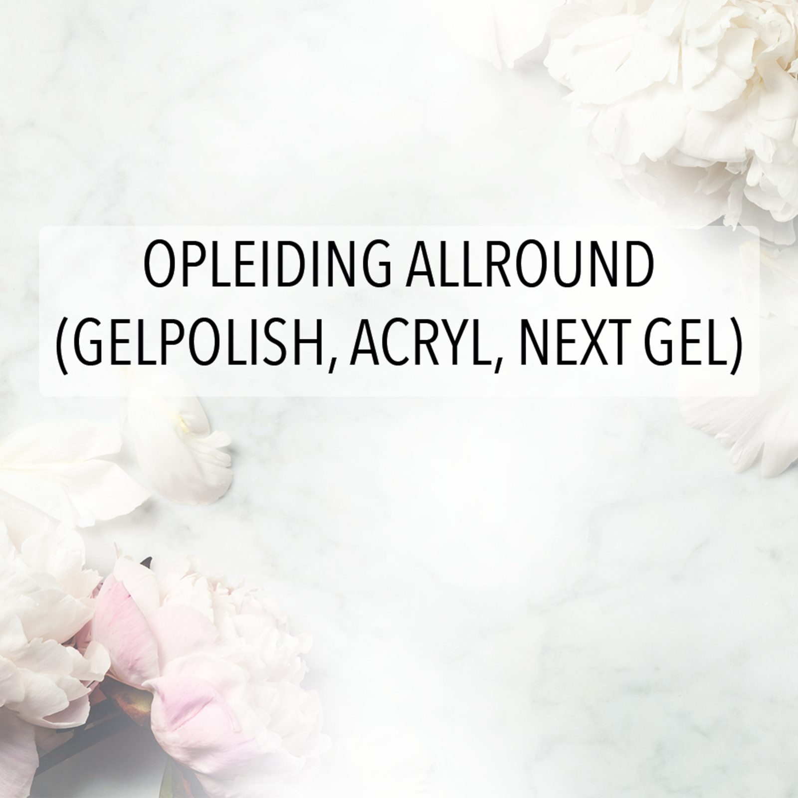 Opleiding  allround nagelstyliste (gelpolish, Acryl,neXt gel )