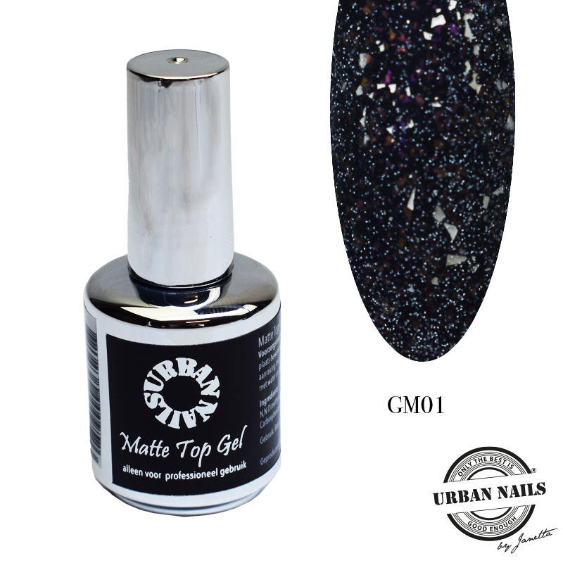 Glitter Mat Top Gel GM 01