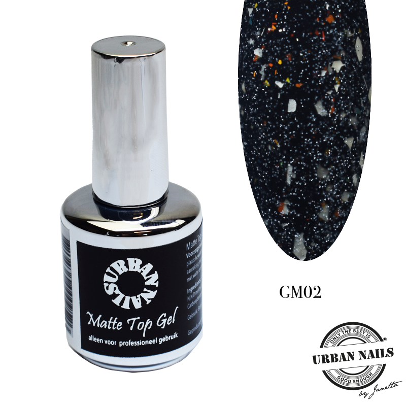 Glitter Mat Top Gel GM 02