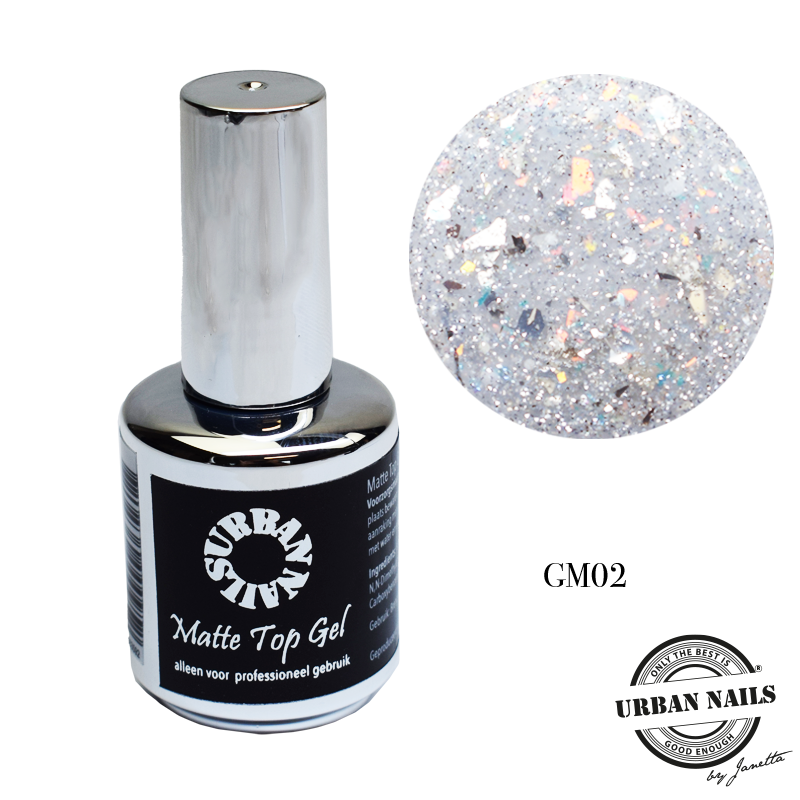 Glitter Mat Top Gel GM 02