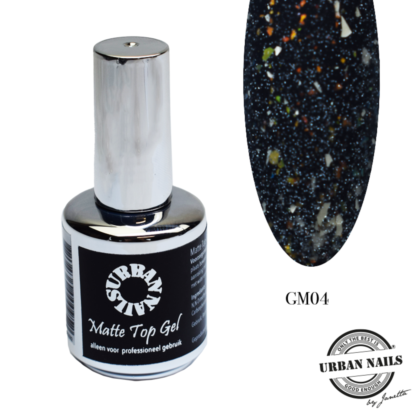 Urban nails Glitter Mat Top Gel GM4