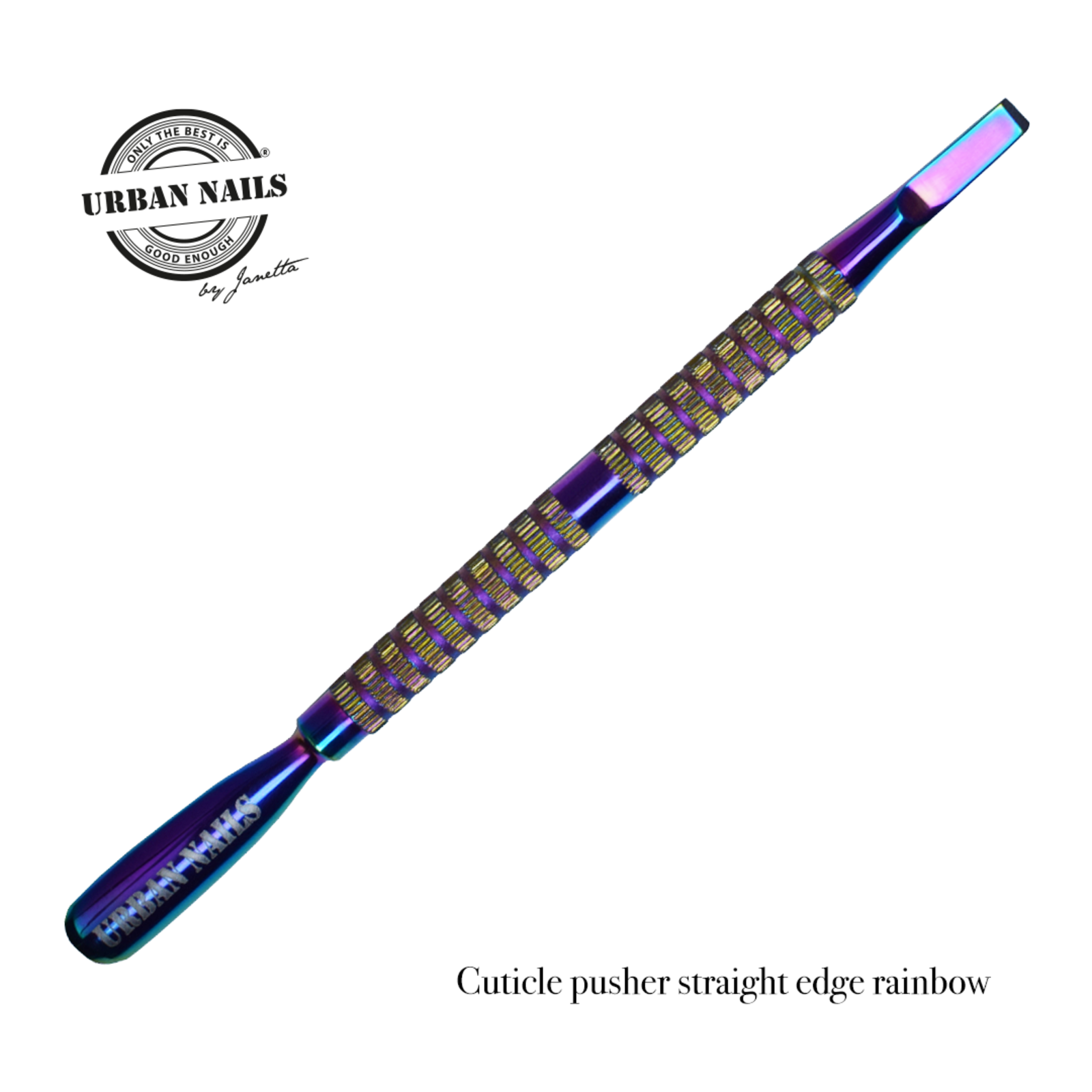 Urban nails Cuticle Pusher Straight Edge Rainbow