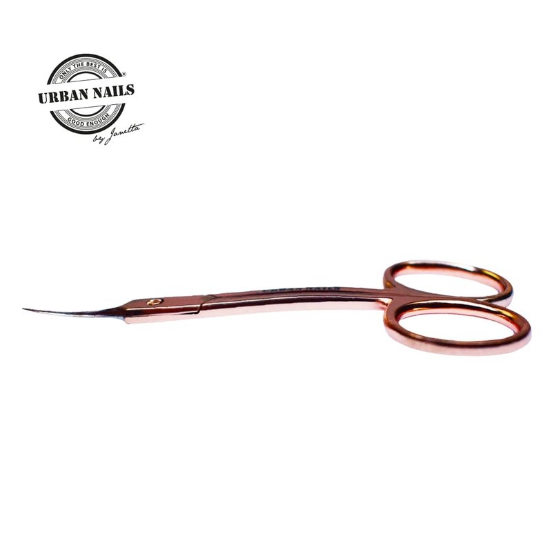 Rosegold Cuticle Scissors fine curves