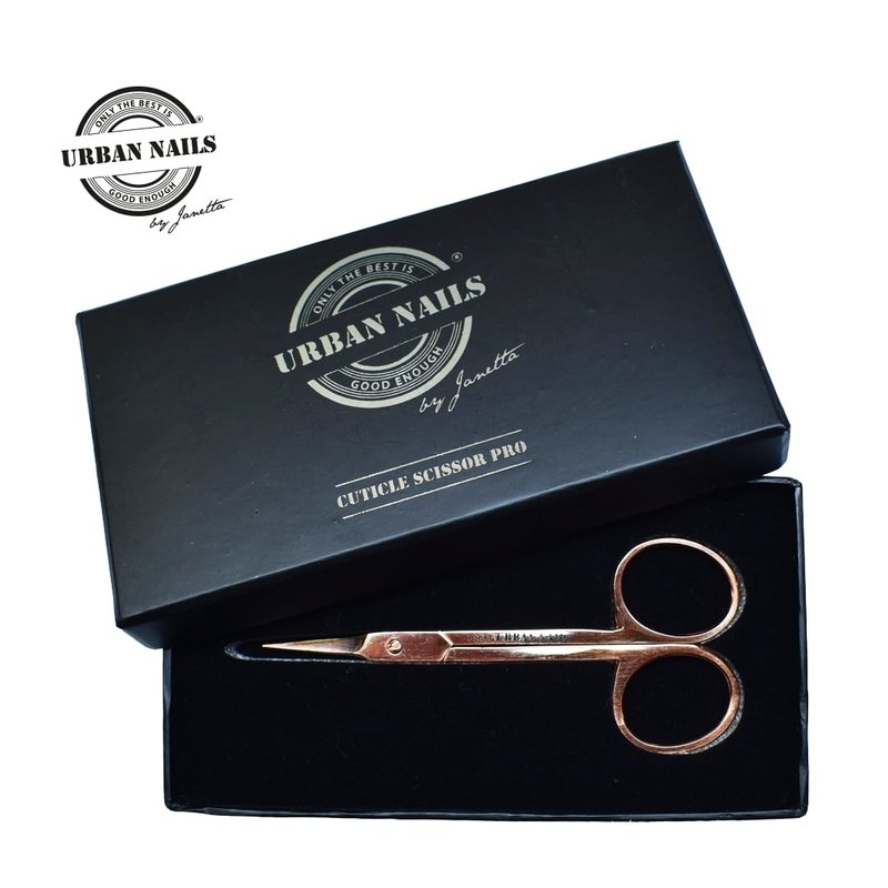 Rosegold Cuticle Scissors fine curves