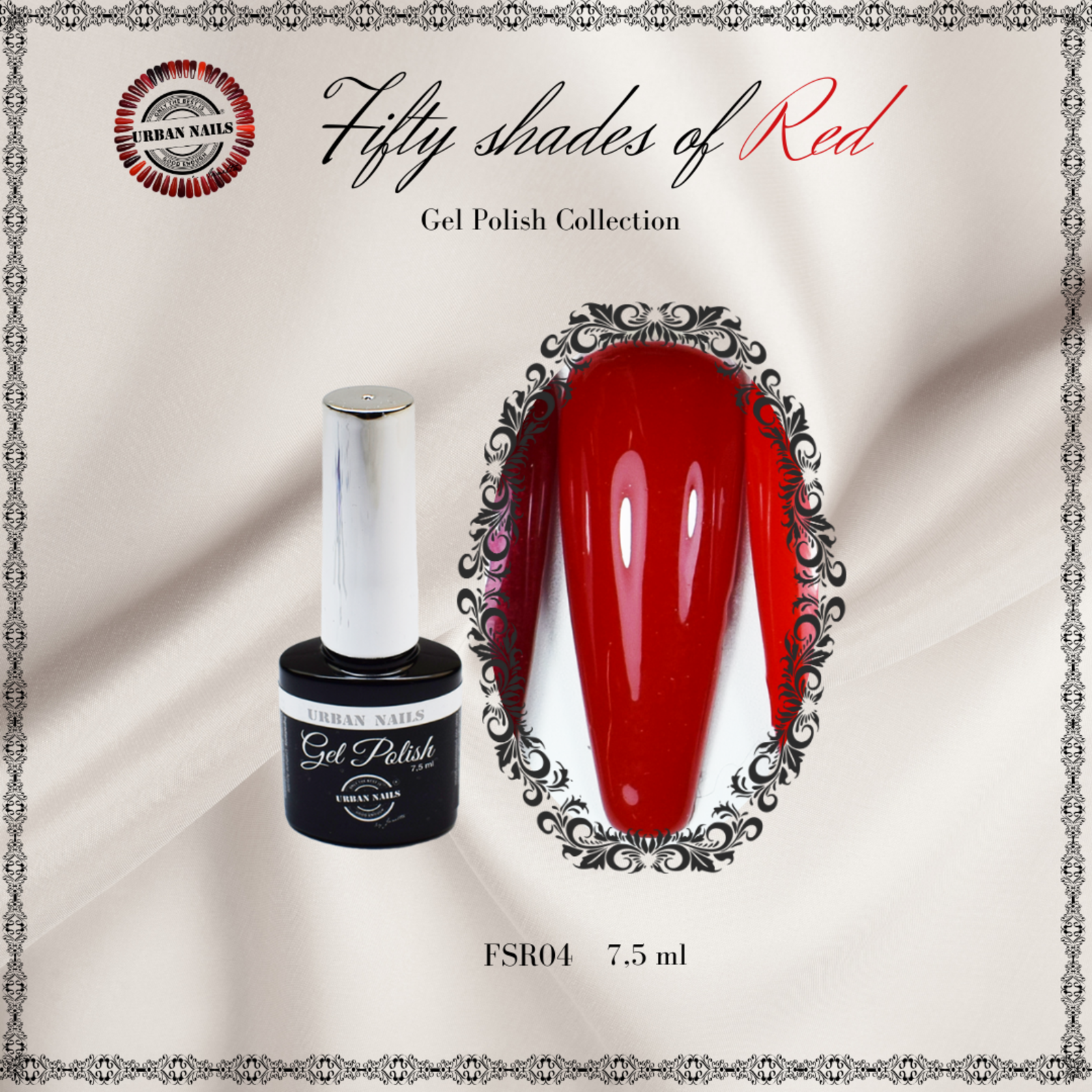 Urban nails Be Jeweled Fifty Shades Of Red FSR04