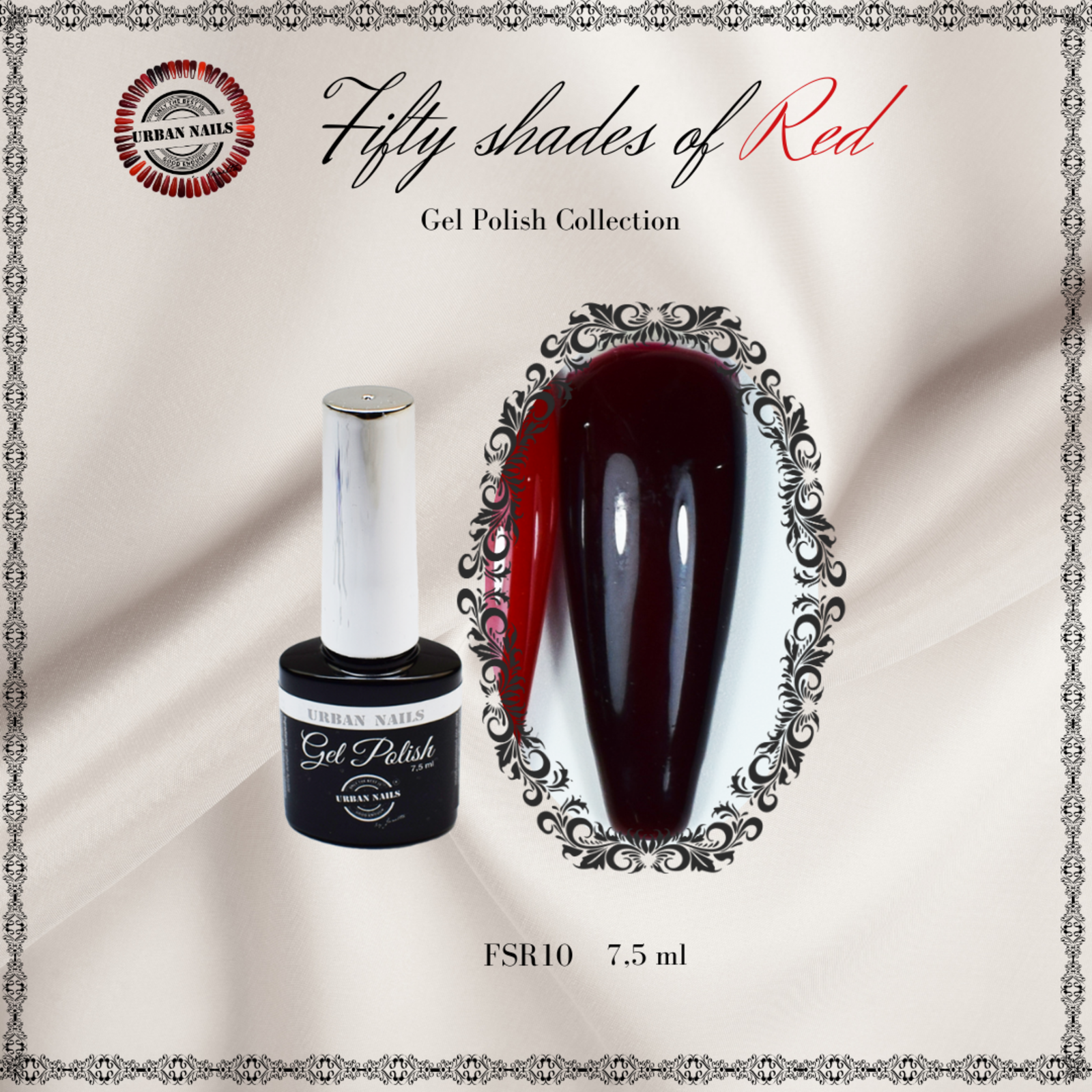 Urban nails Be Jeweled Fifty Shades Of Red FSR10