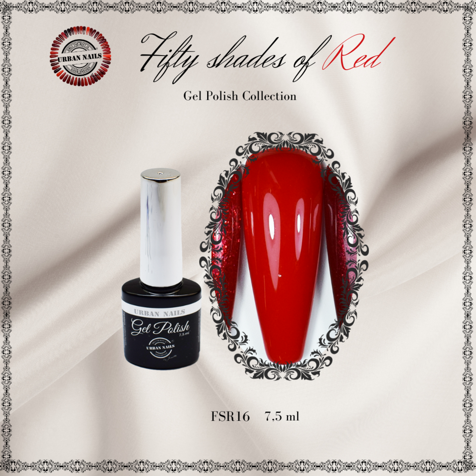 Urban nails Be Jeweled Fifty Shades Of Red FSR16