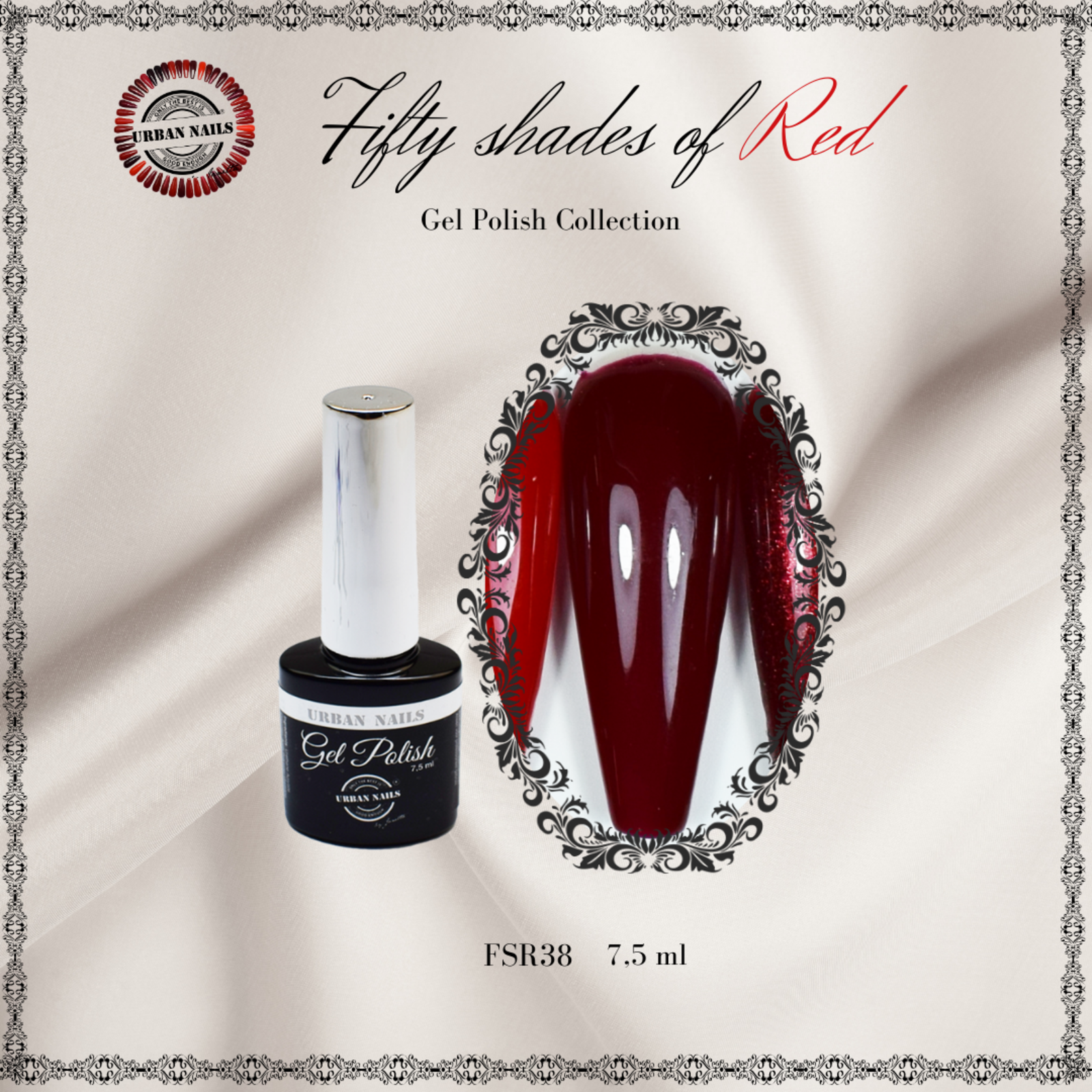 Urban nails Be Jeweled Fifty Shades Of Red FSR38