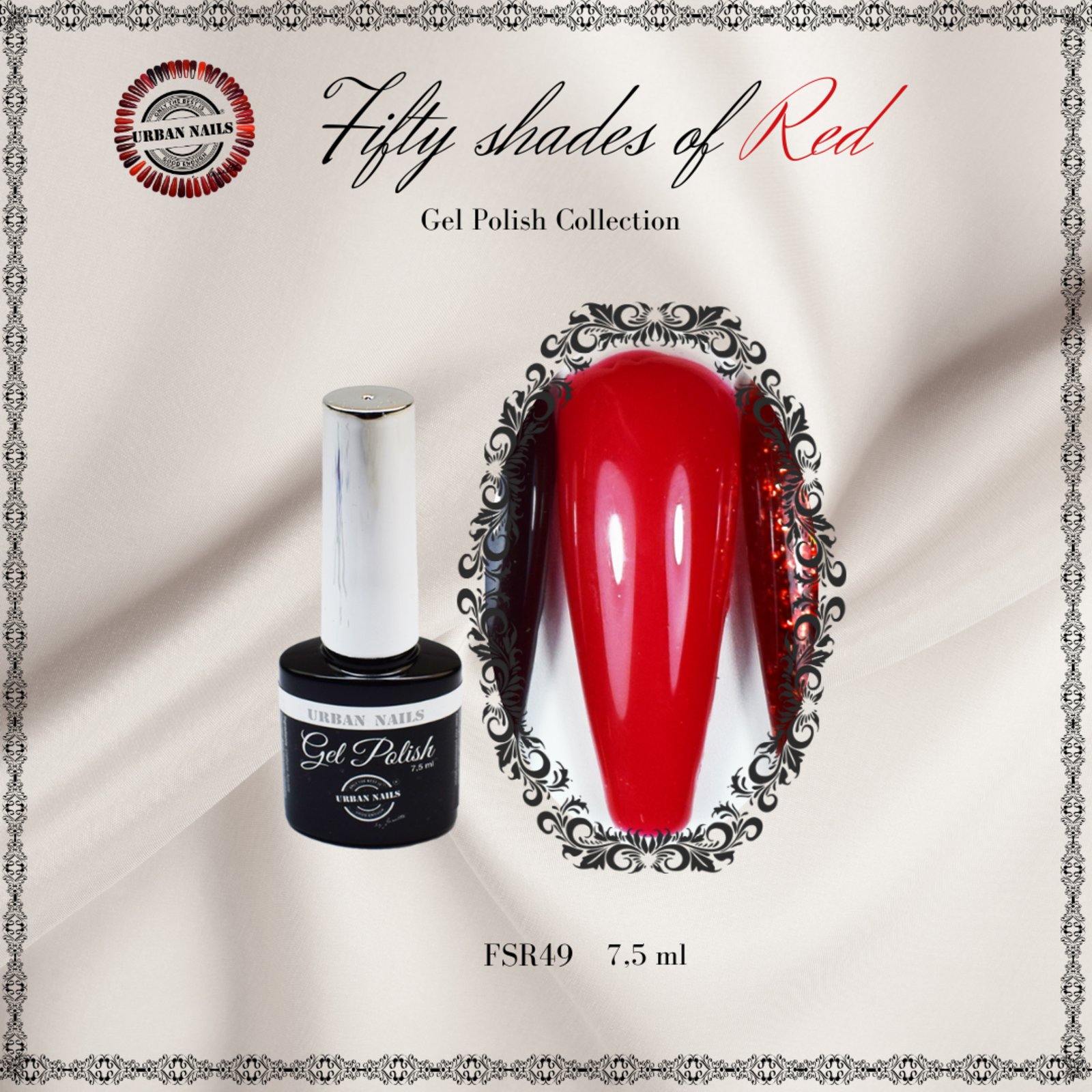 Urban nails Be Jeweled Fifty Shades Of Red FSR49