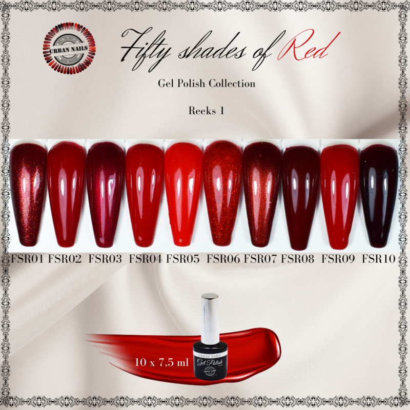 Be Jeweled Fifty Shades Of Red FSR Set 1 t/m 10 (9+1Gratis)