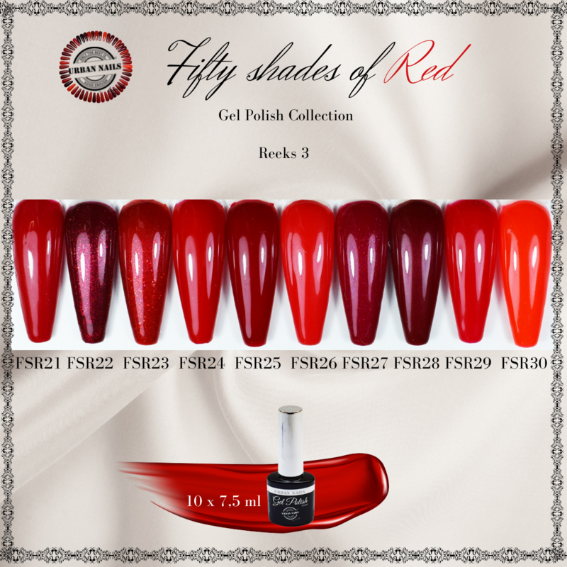 Be Jeweled Fifty Shades Of Red FSR Set 21 t/m 30 (9+1Gratis)