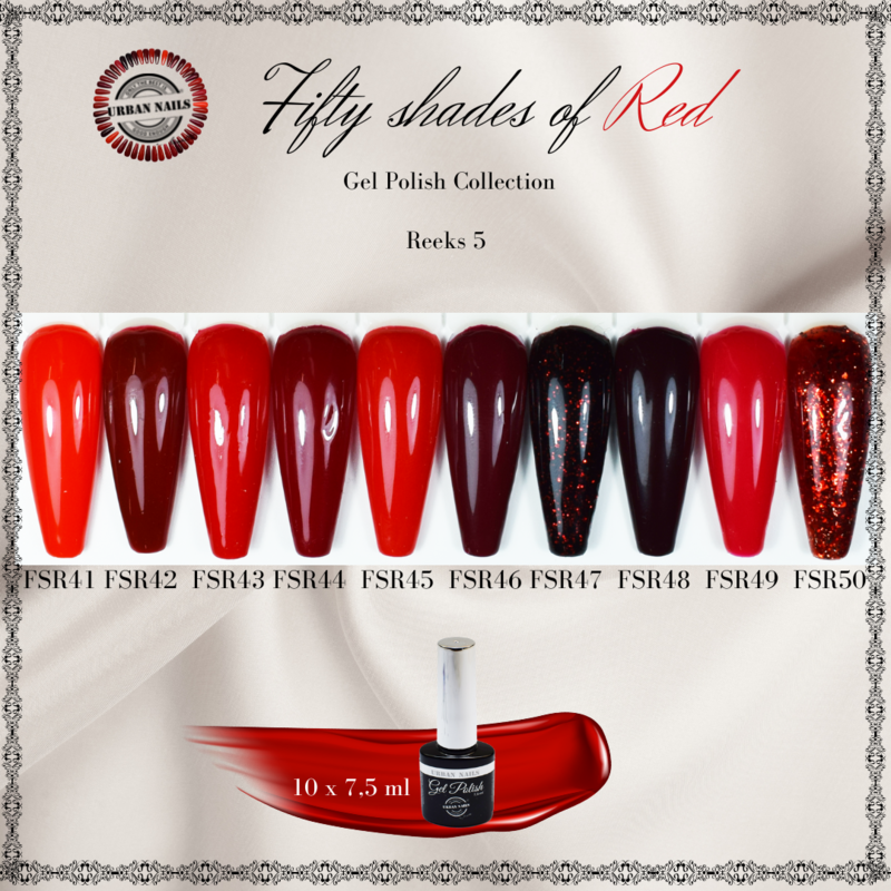 Be Jeweled Fifty Shades Of Red FSR Set 41 t/m 50 (9+1Gratis)