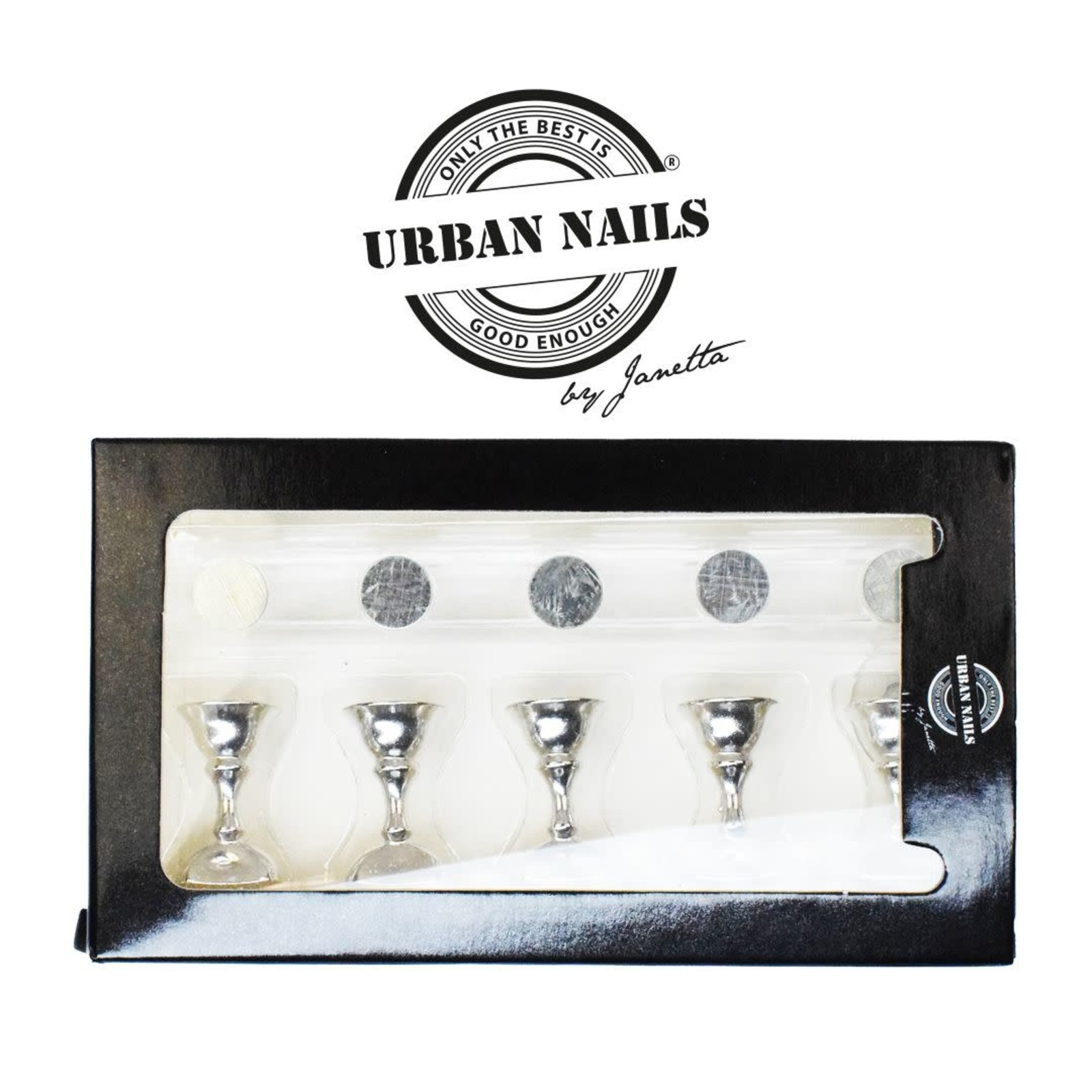 Urban nails Zilveren Tip Houder