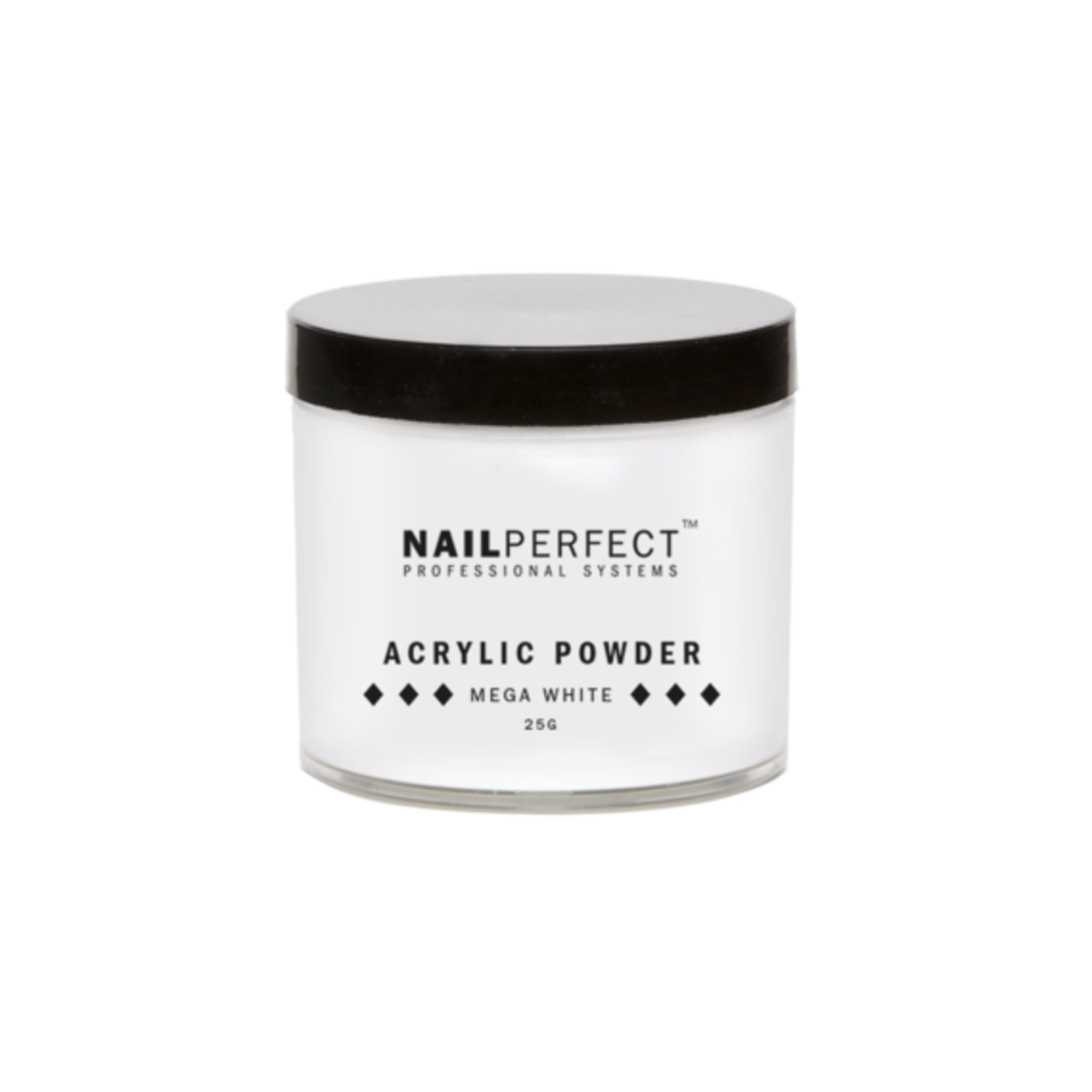 NailPerfect Nail Perfect Acrylic Powder Mega White 25gr